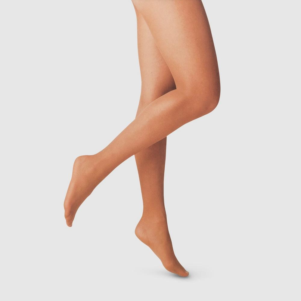 Womens 20D Sheer Tights - A New Day Caramel S/M Product Image