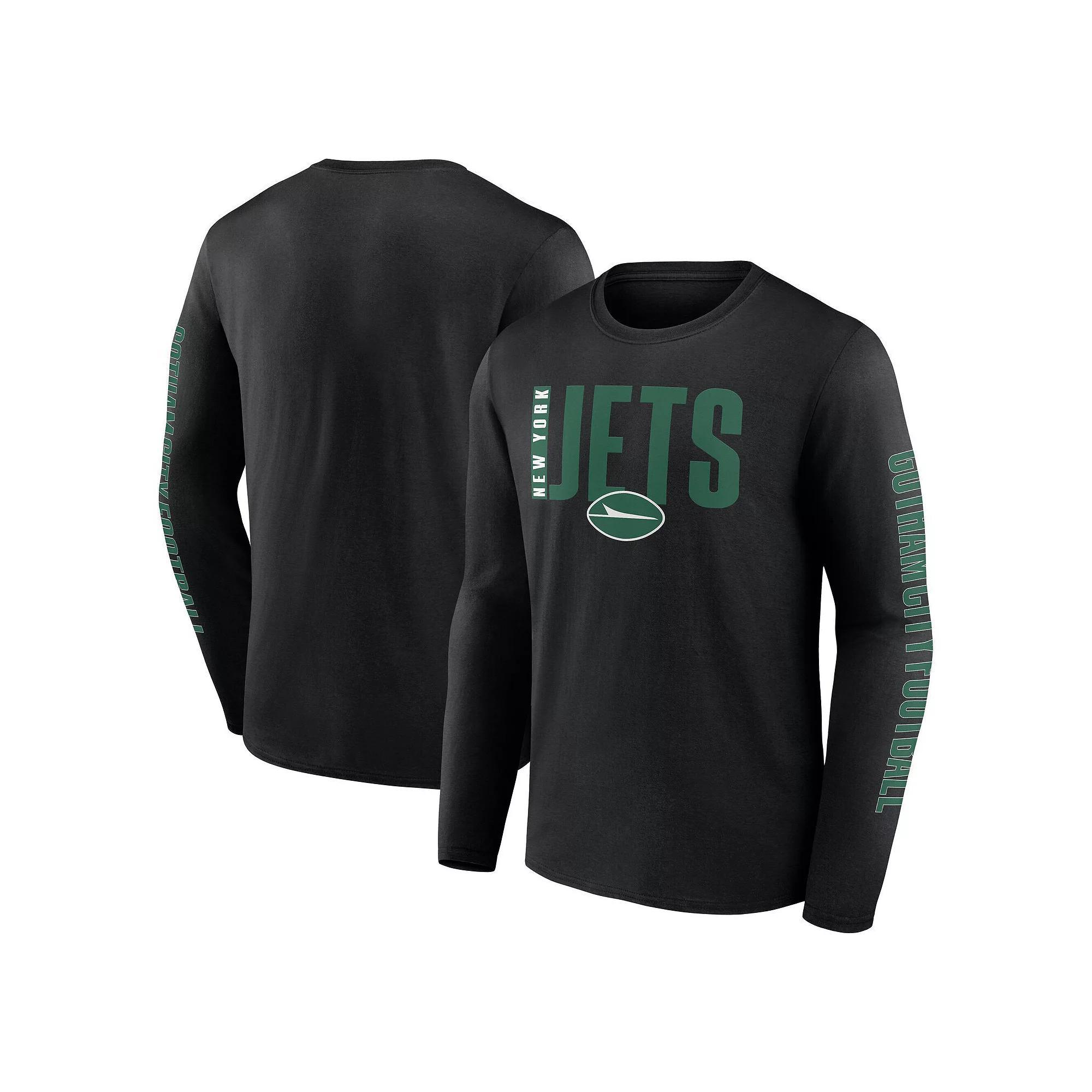 Men's Fanatics Black Jacksonville Jaguars Stat Sheet Long Sleeve T-Shirt,  Product Image
