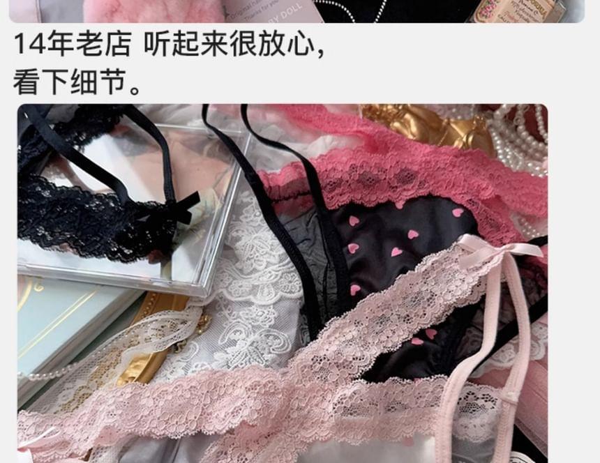 Lace Trim Panties Product Image