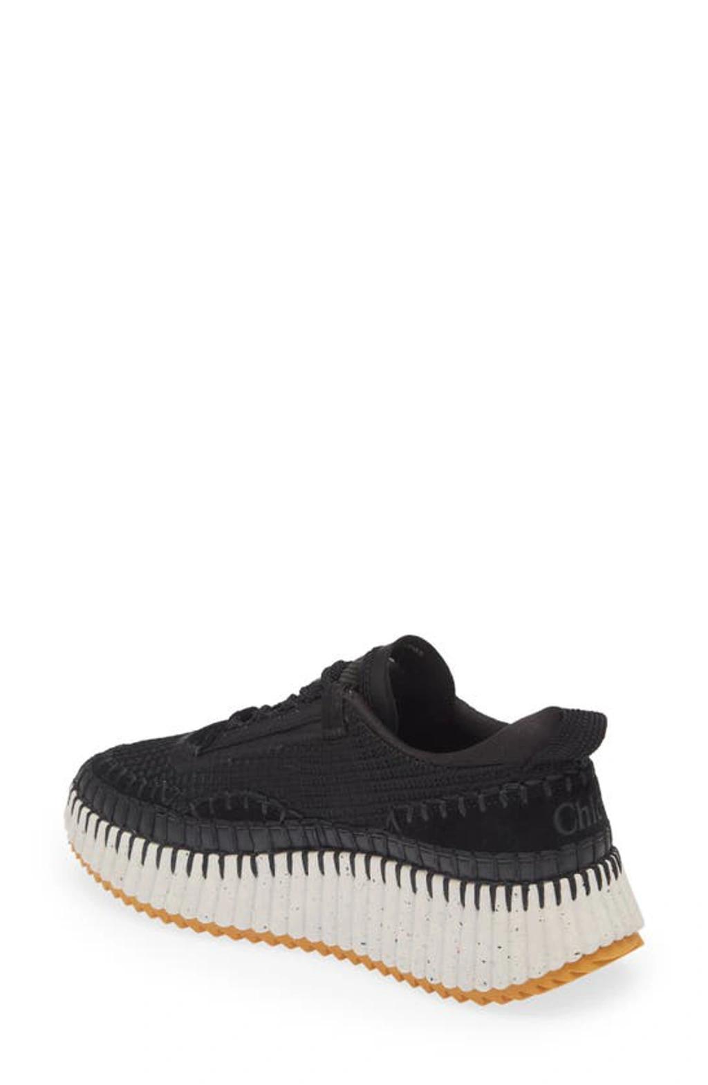 CHLOÉ Nama Platform Sneaker In Black Product Image