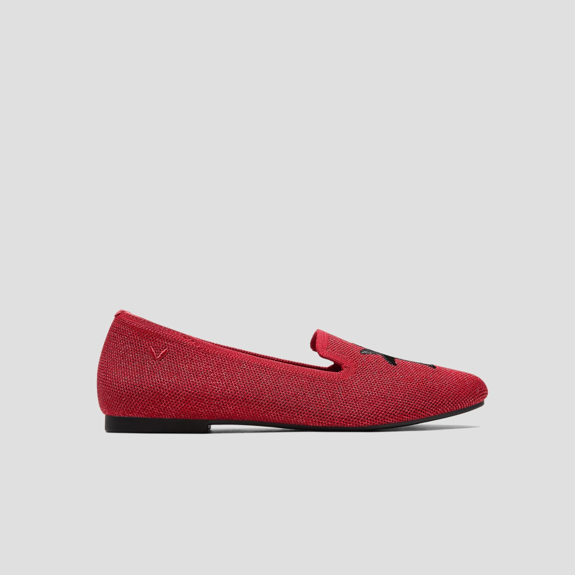 Round-Toe Embroidered Loafers (Audrey) Product Image