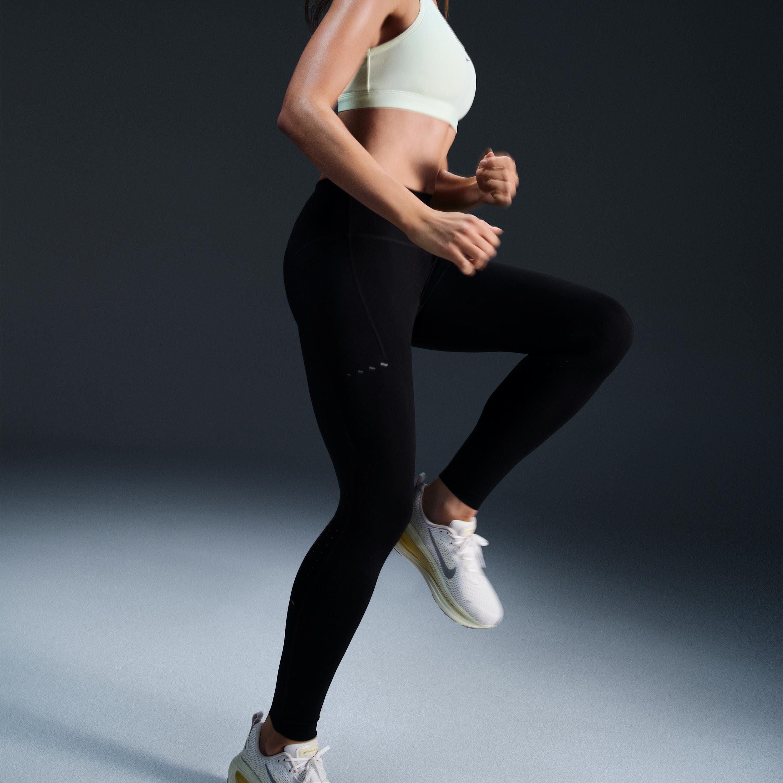Nike Womens Swift High-Waisted 7/8 Running Leggings with Pockets | HJ2252-010 Product Image