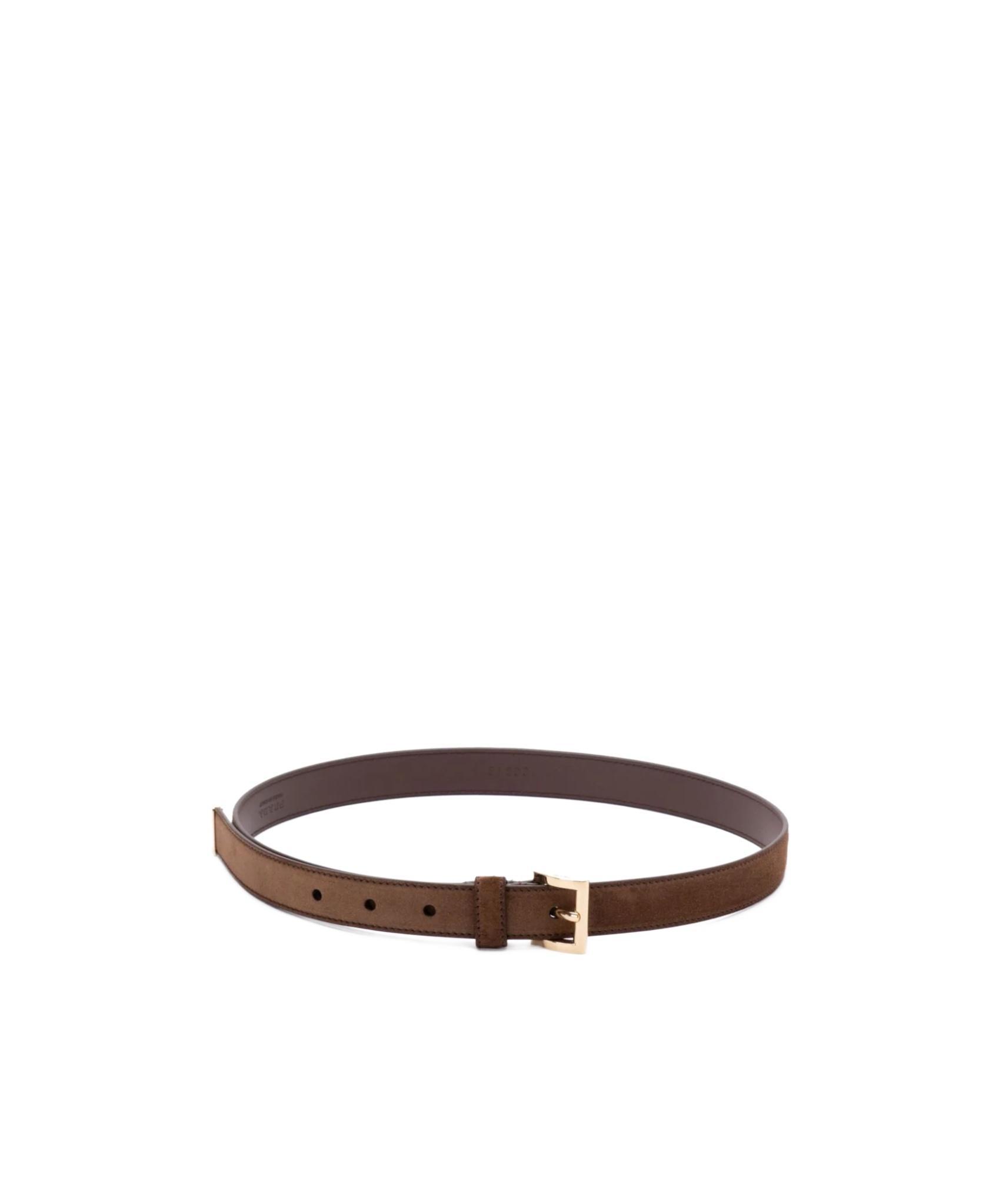 PRADA Logo Belt In Brown Product Image