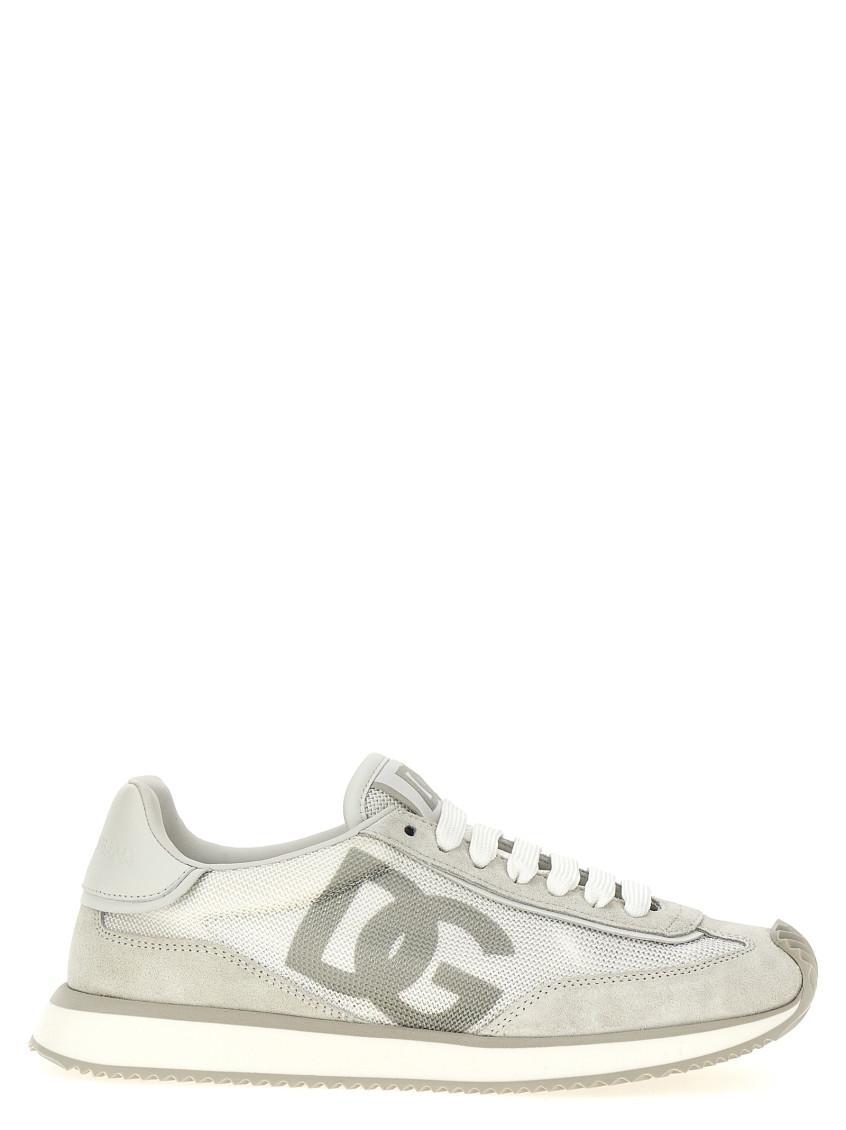 DOLCE & GABBANA White Logo Sneakers In White 2 Product Image