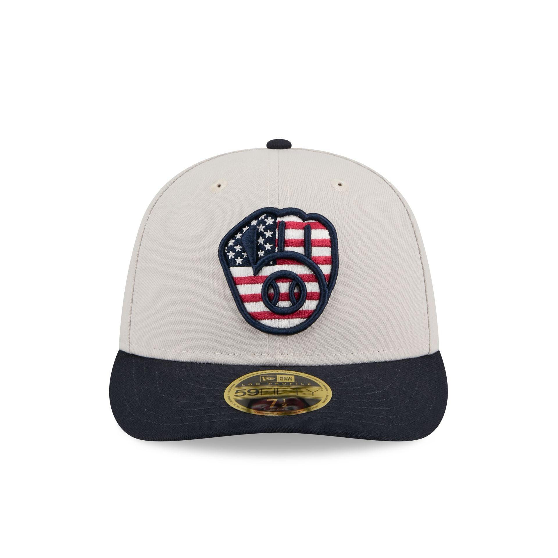 Milwaukee Brewers Independence Day 2024 Low Profile 59FIFTY Fitted Hat Male Product Image