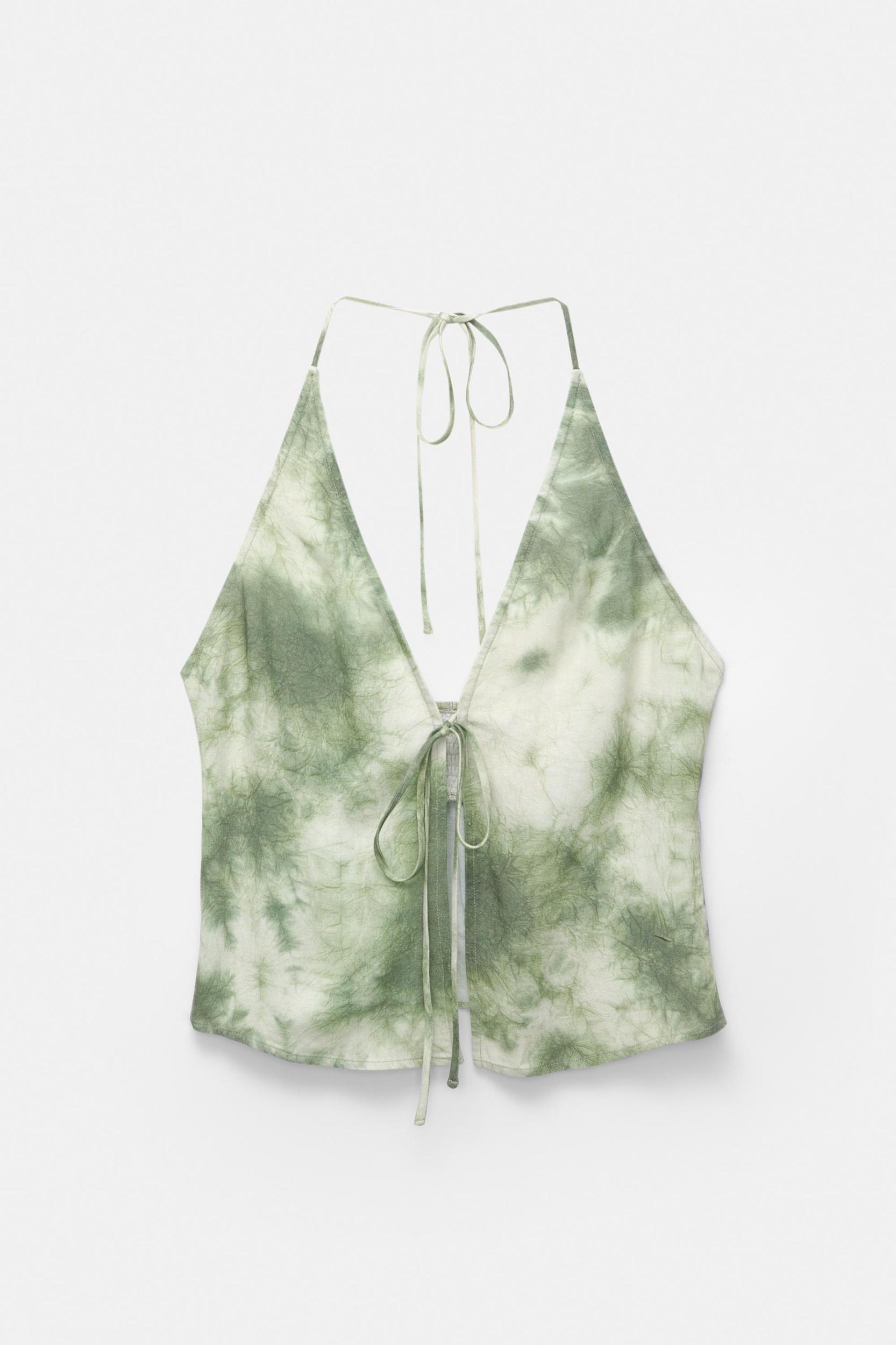 Printed halter top Product Image