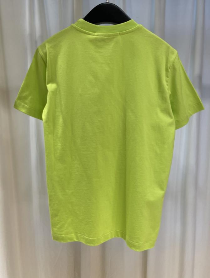 MSGM Embroidered Logo Short-sleeved T-shirt In Green Product Image