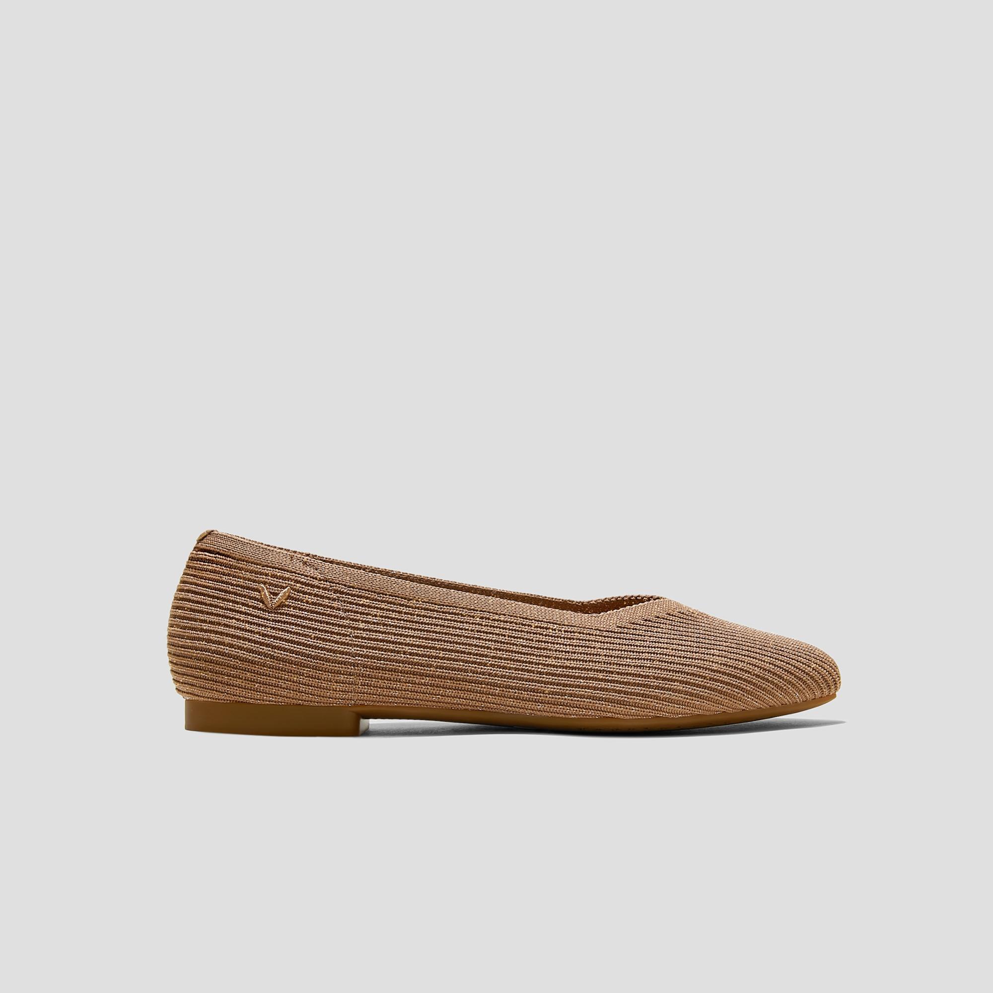 Square-Toe V-Cut Flats (Margot 2.0) Product Image