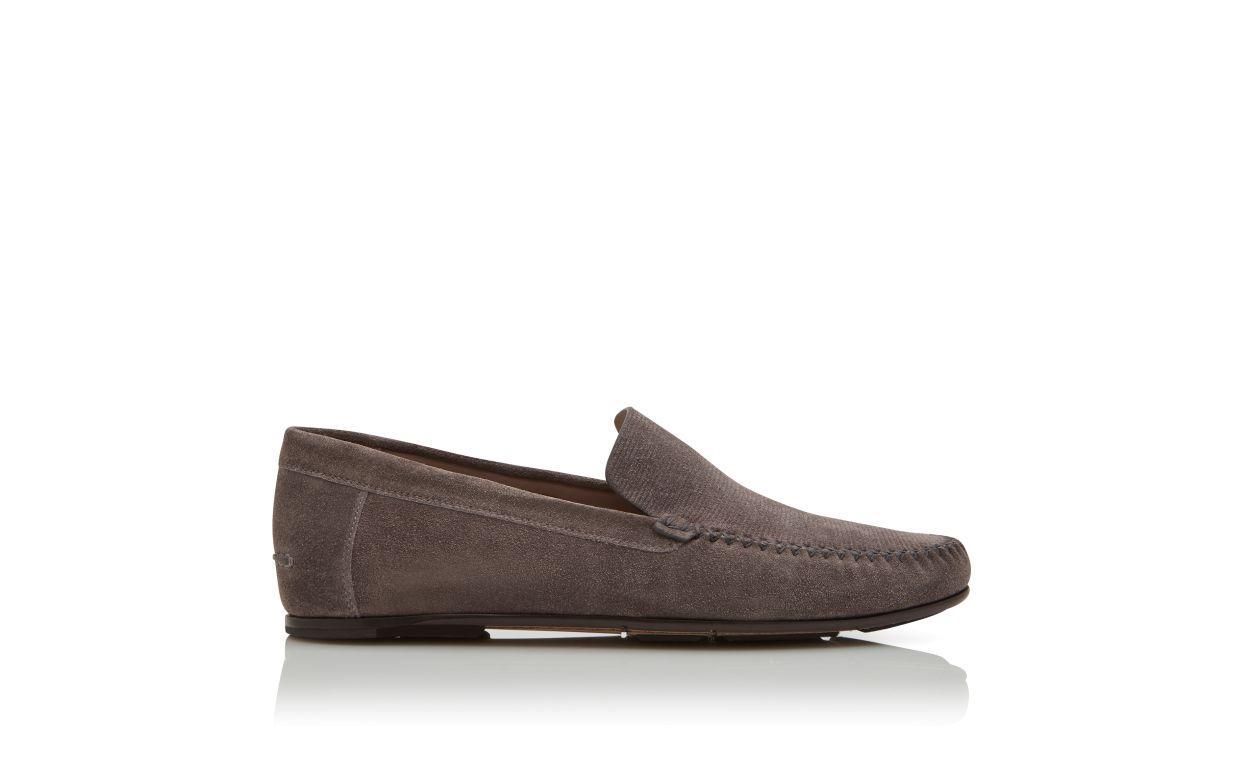 ALDER Grey Suede Slippers Product Image