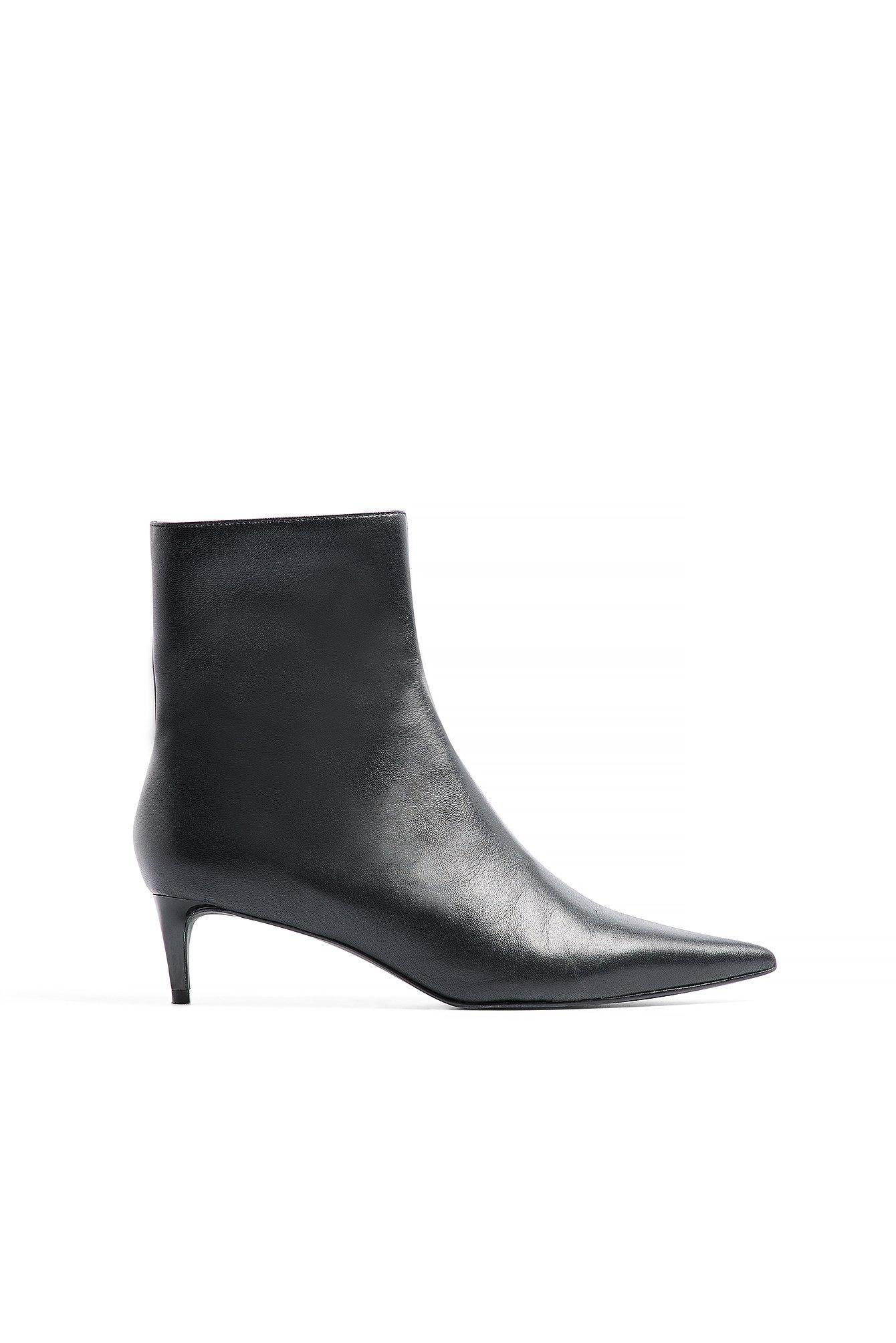 Leather Stiletto Ankle Boots Product Image