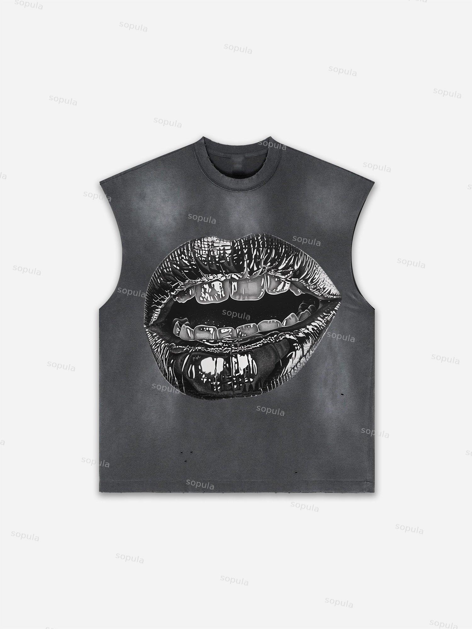 Men's Washed Saint Graphic Child Of God Print Tank Top Product Image