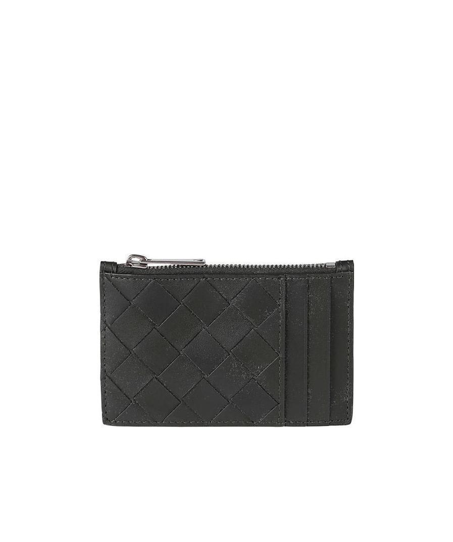 BOTTEGA VENETA Zipper Card Bag In Green Product Image