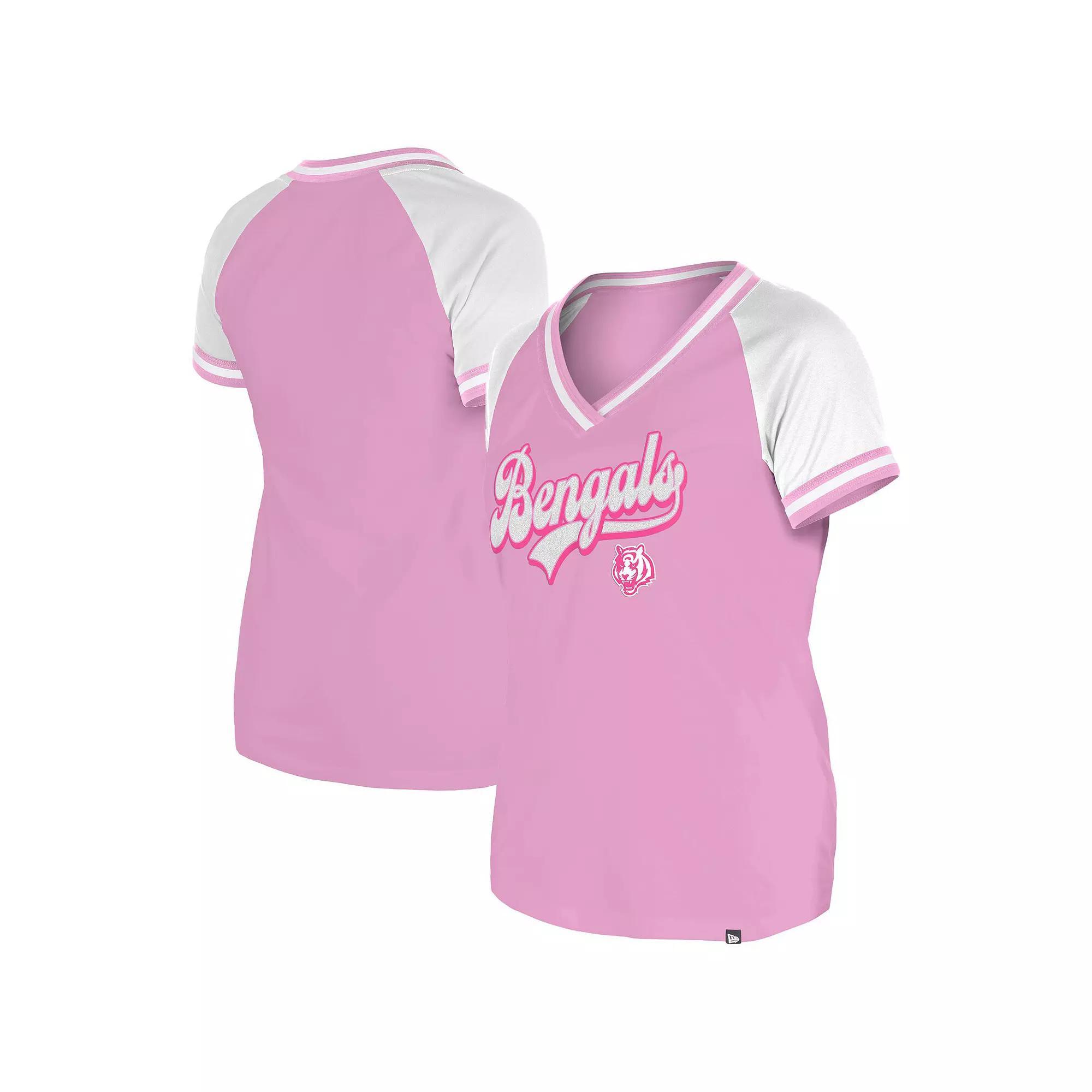 Women's New Era Light Pink St. Louis Cardinals Gameday V-Neck T-Shirt,  Product Image