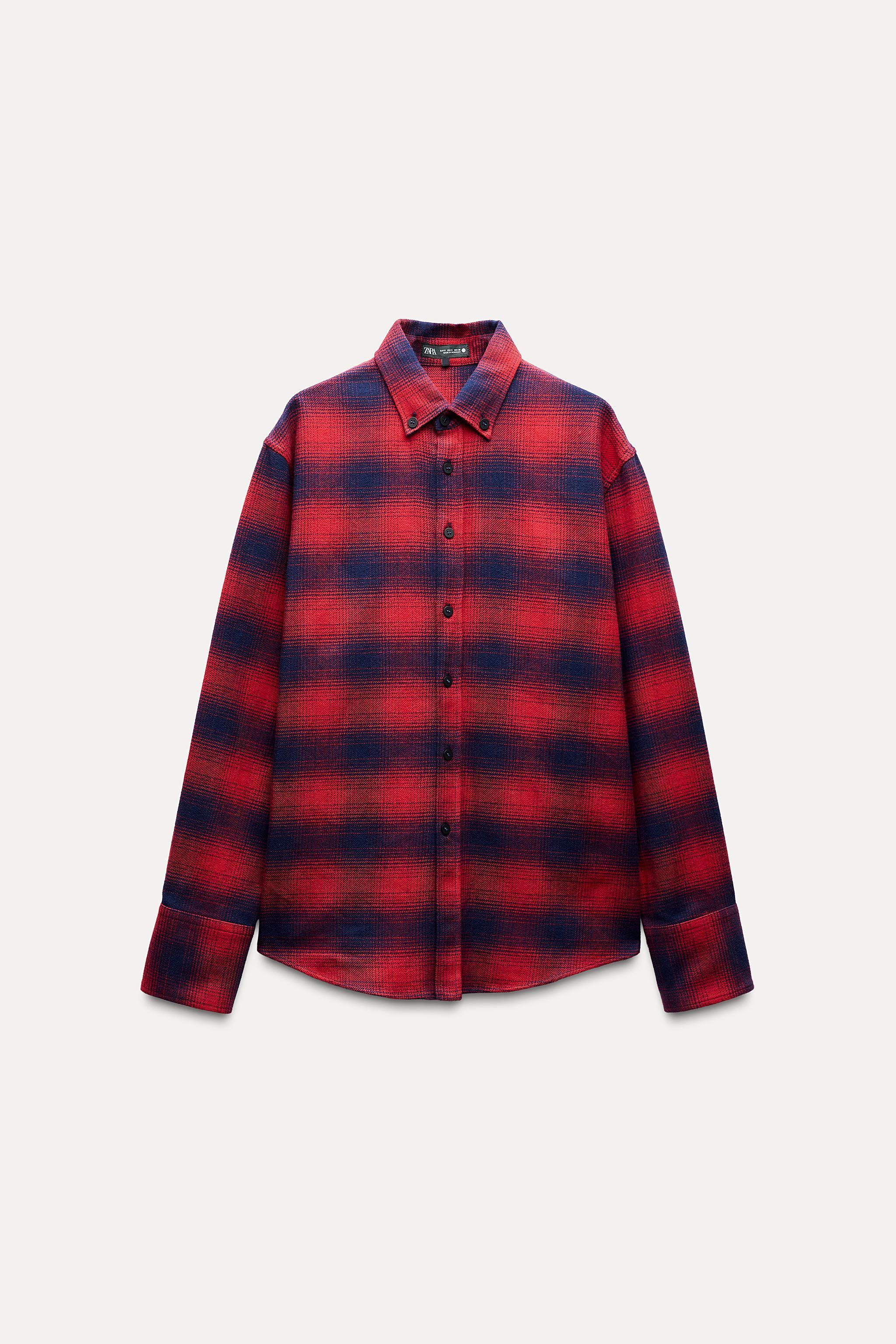 PLAID FLANNEL SHIRT ZW COLLECTION Product Image