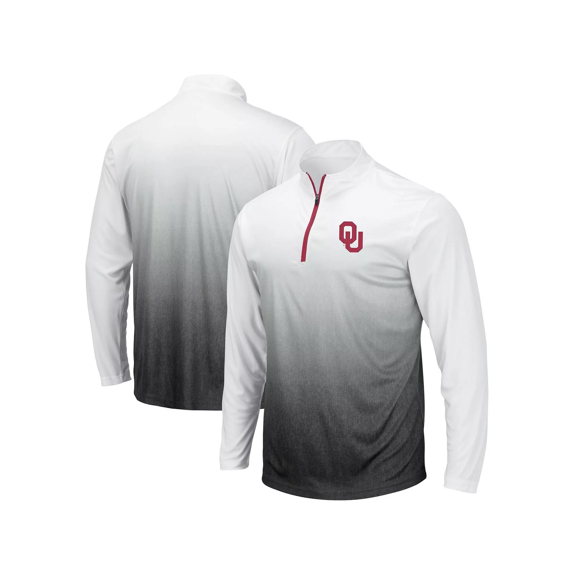 Men's Colosseum Gray Oklahoma Sooners Magic Team Logo Quarter-Zip Jacket, Size: Small, Grey Product Image