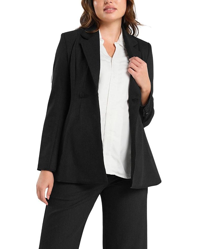 Marion Womens Tailored Maternity Workwear Blazer in Italian Stretch Suiting Fabric Product Image