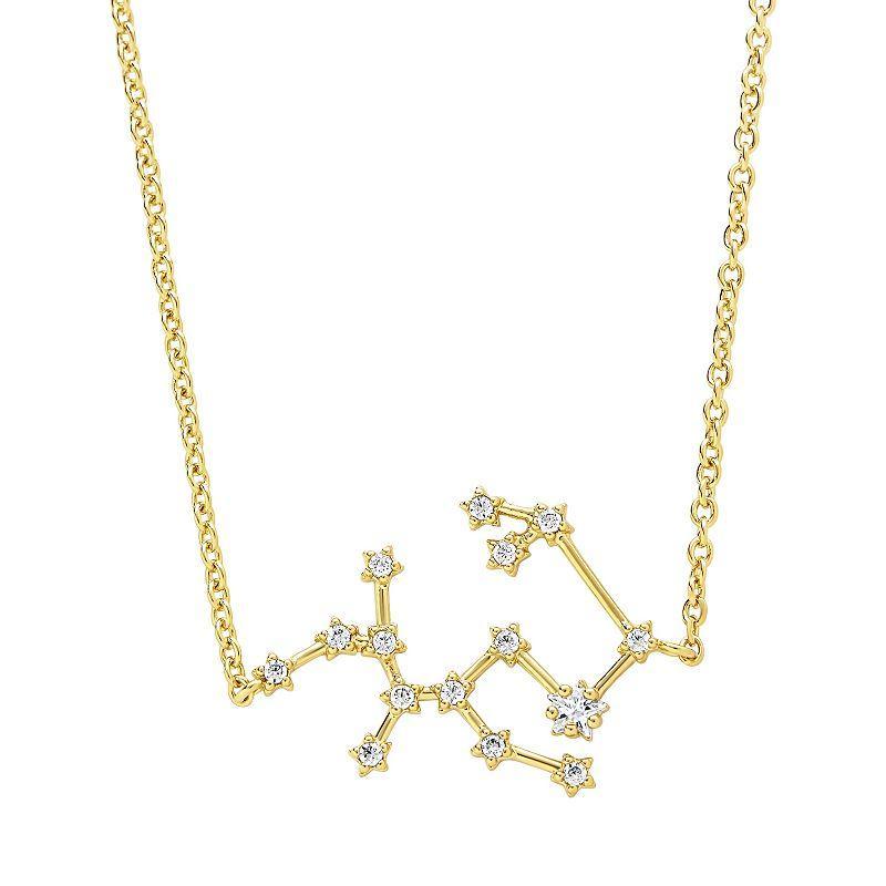 MC Collective Cubic Zirconia Constellation Necklace, Womens, Silver Tone Scorpio Product Image