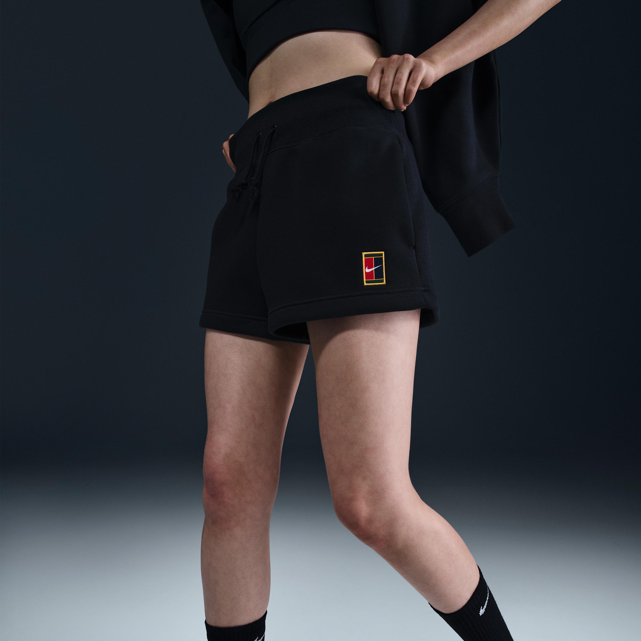 Nike Women's Court Phoenix Fleece High-Waisted Loose Shorts Product Image