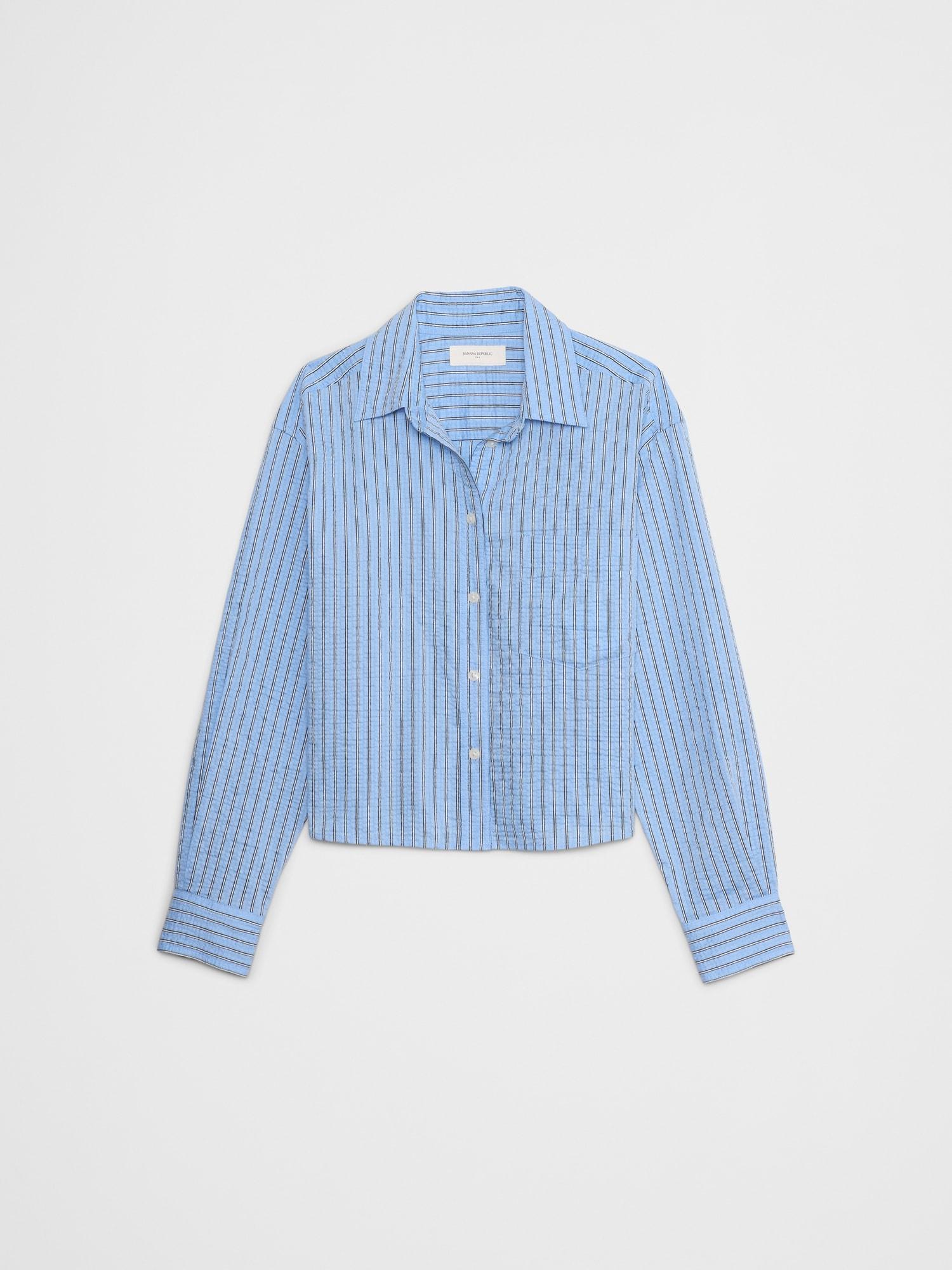 Boxy Button-Down Shirt Product Image