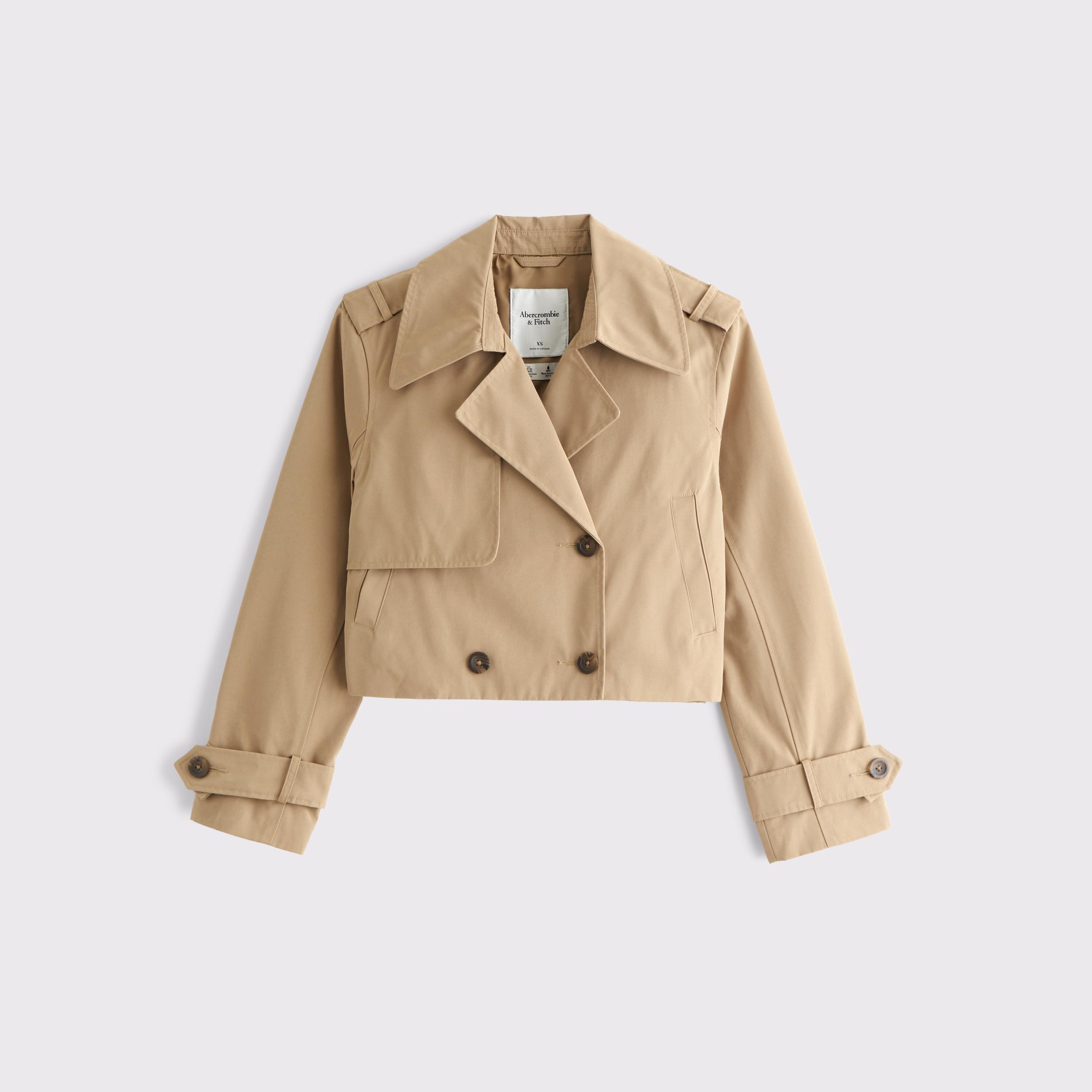 Cropped Trench Coat Product Image