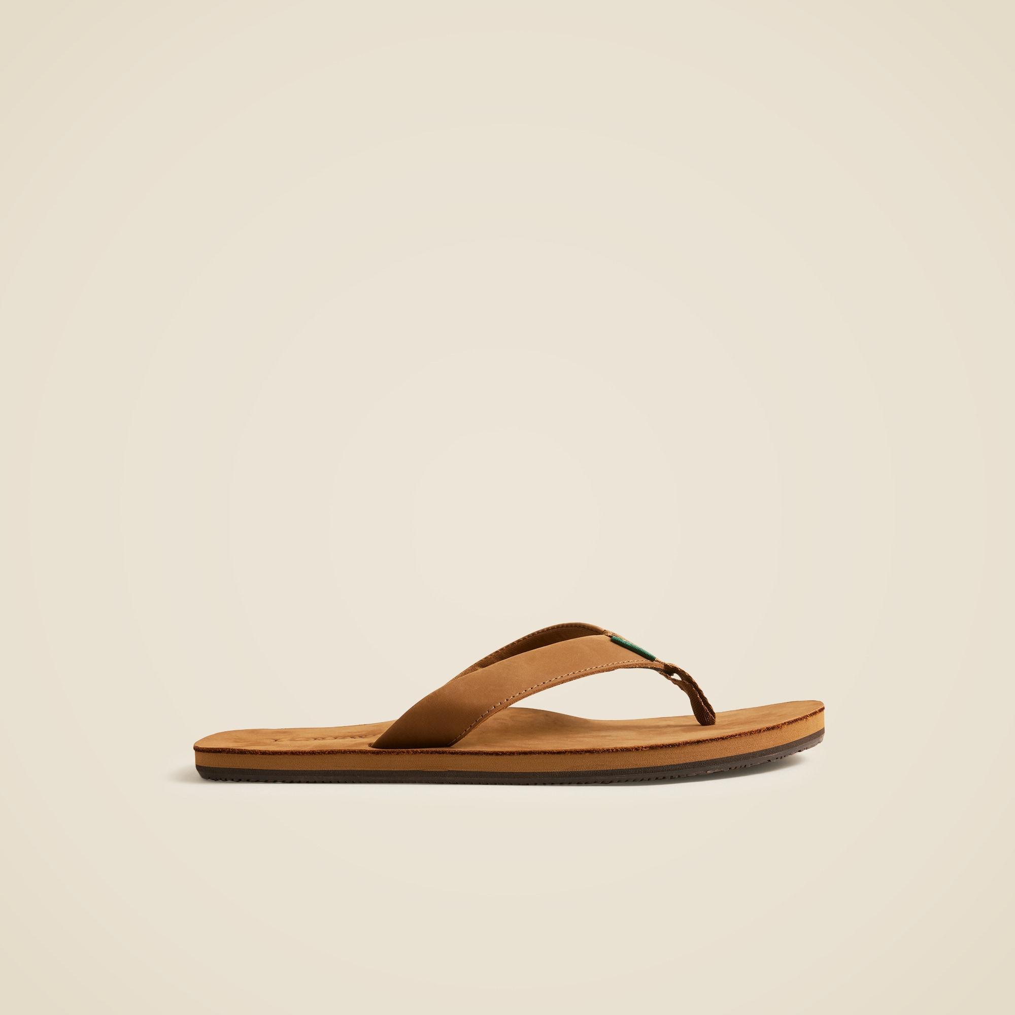 Nubuck leather flip-flops Product Image