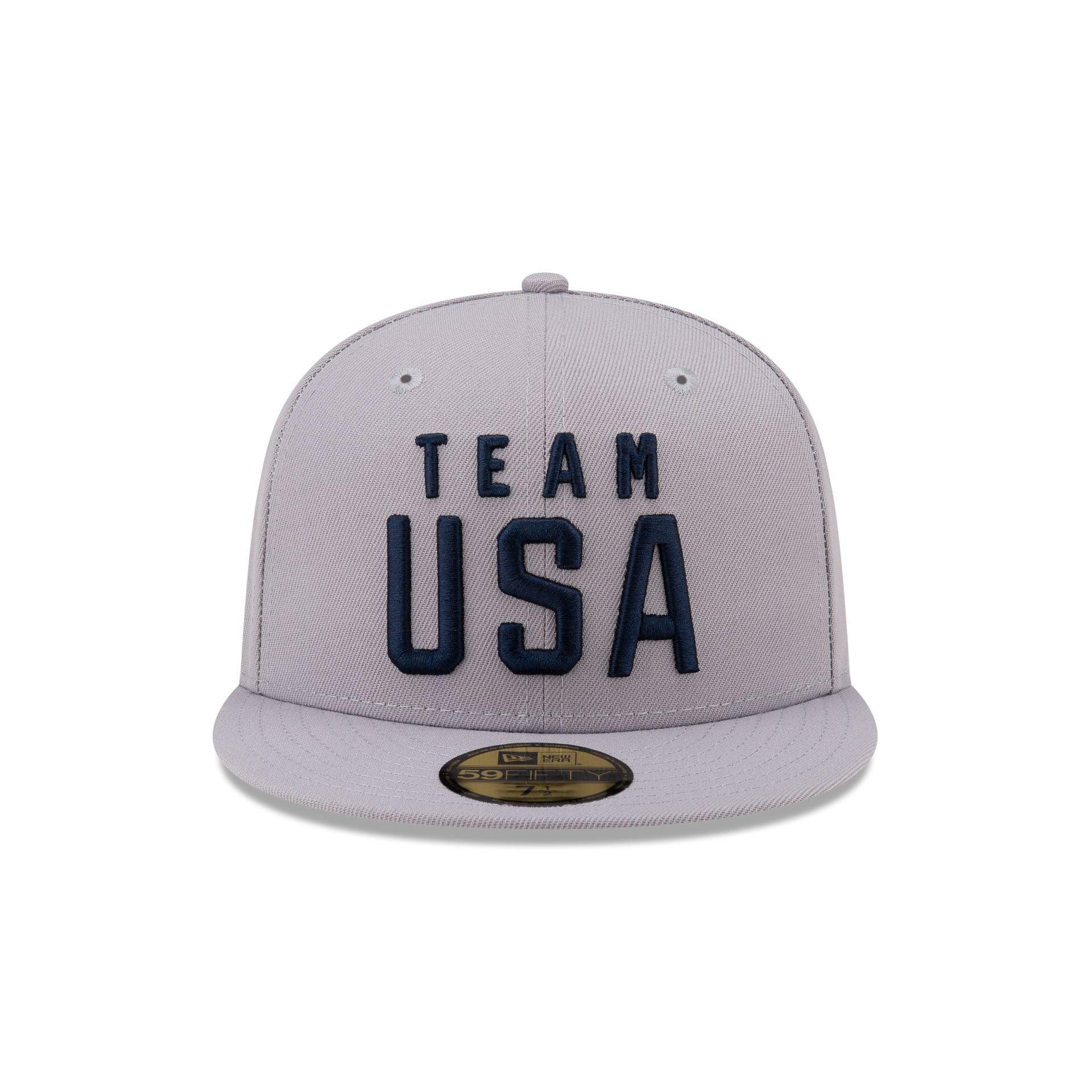 Team USA Skateboarding Gray 59FIFTY Fitted Hat Male Product Image