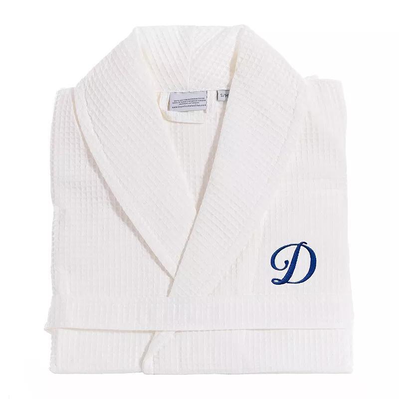 Linum Home Textiles Turkish Cotton Personalized Waffle Weave Bathrobe, Womens Product Image