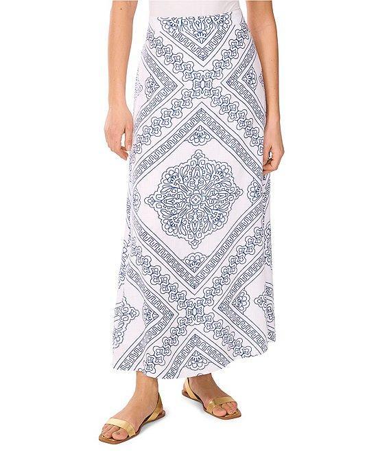 Vince Camuto Printed A Line Maxi Skirt Product Image