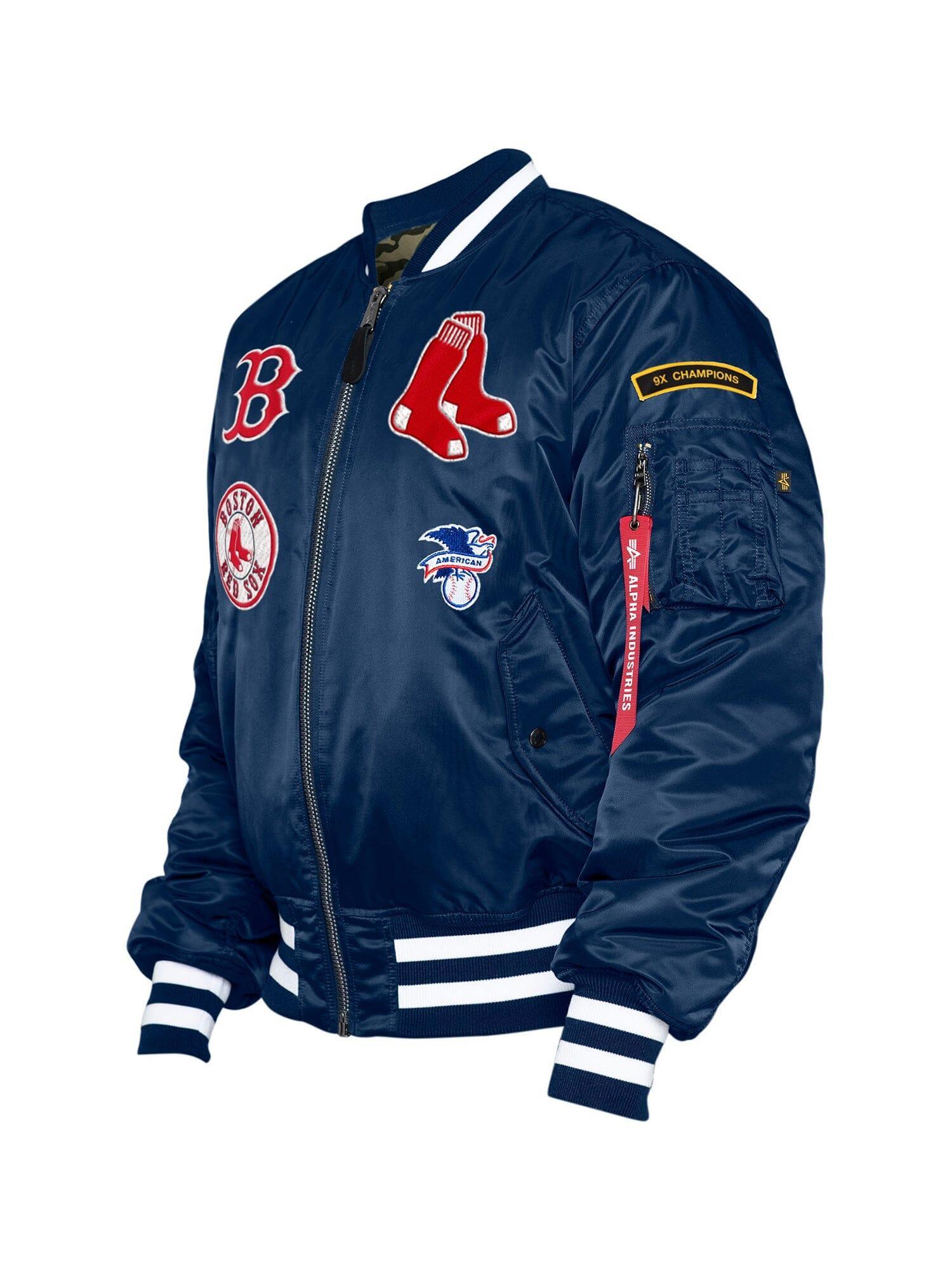 BOSTON RED SOX X ALPHA X NEW ERA MA-1 BOMBER JACKET Product Image