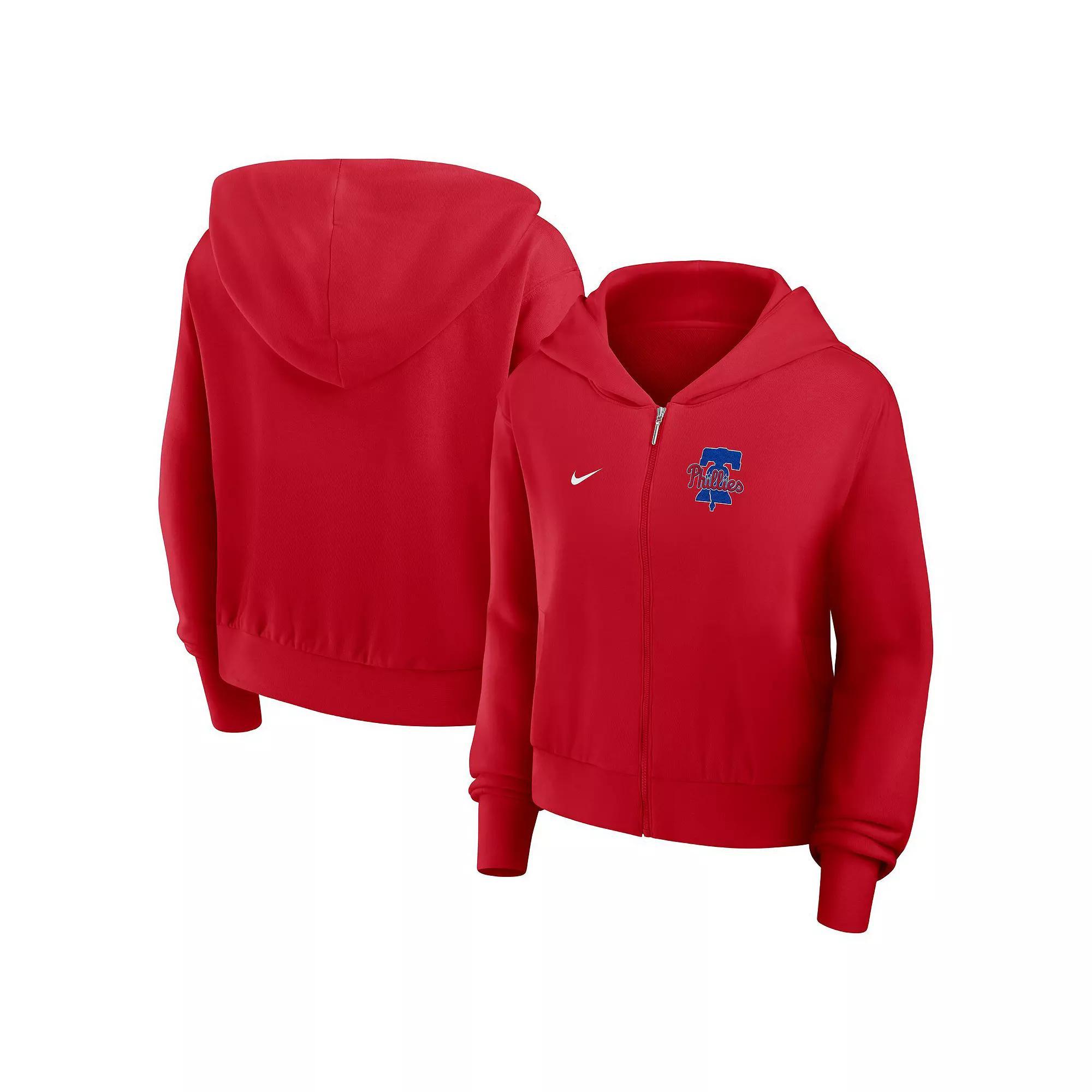Women's Nike Navy Boston Red Sox Lightweight Full-Zip Hoodie,  Product Image