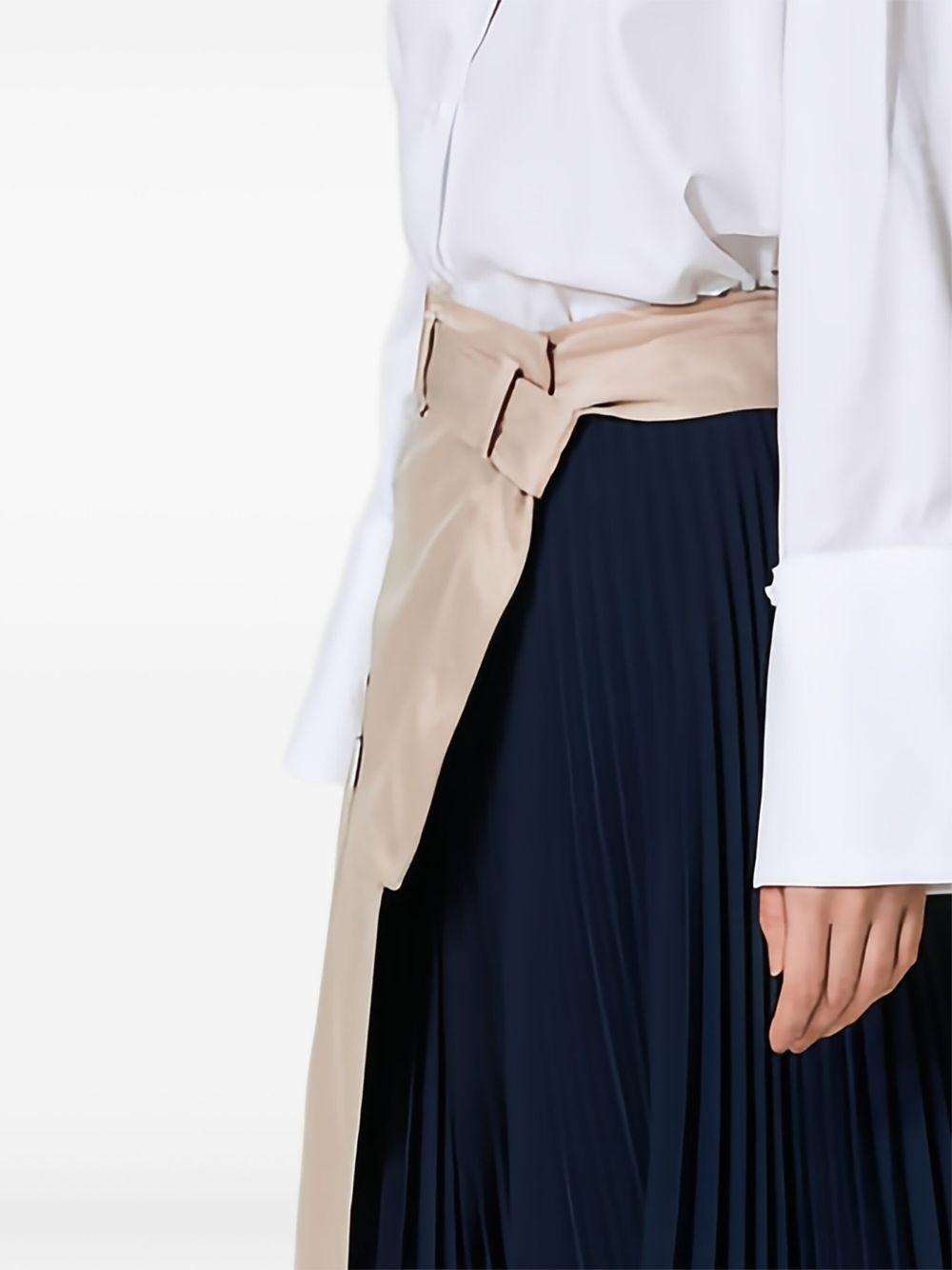 pleated wrap skirt Product Image