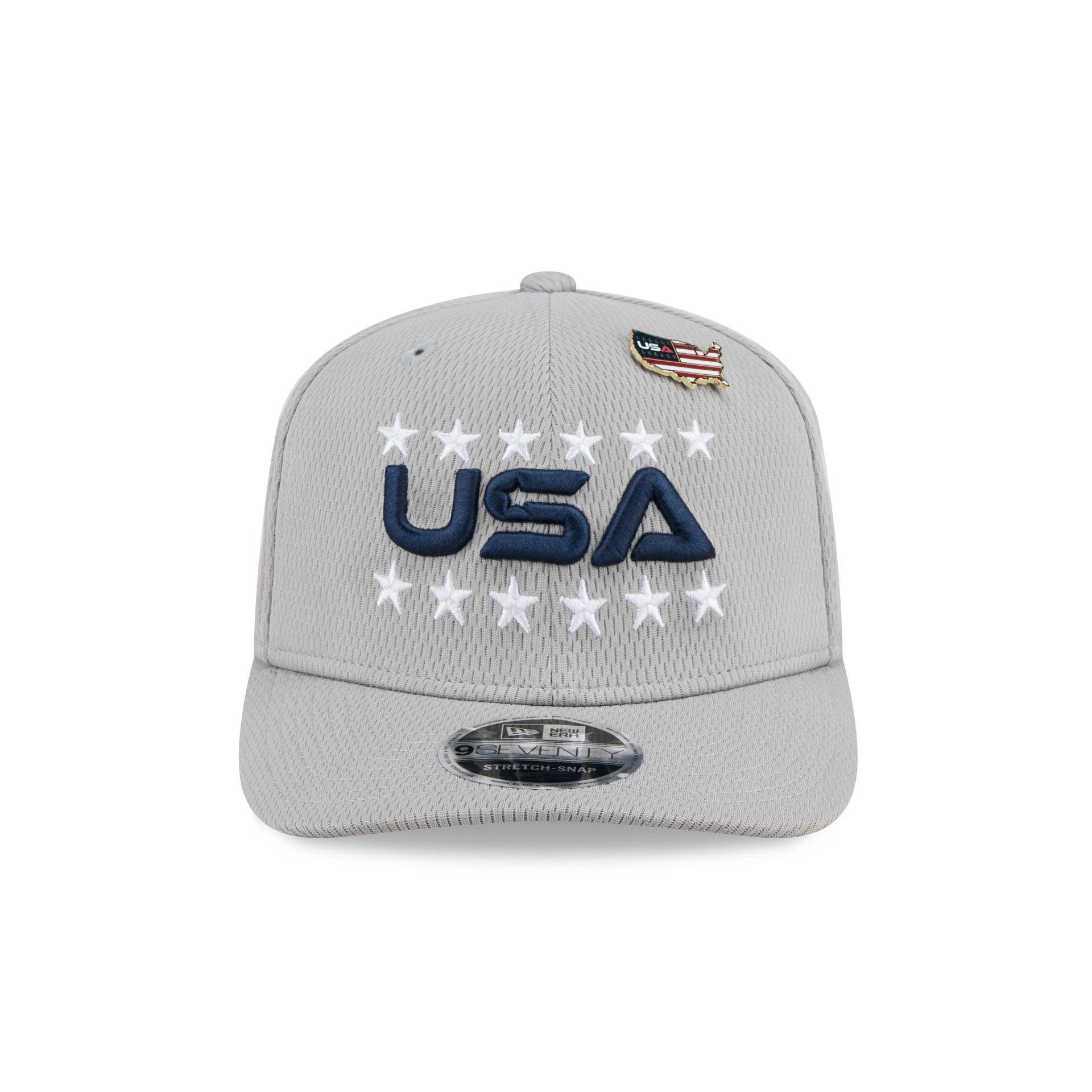 2025 Ryder Cup Team USA Gray 9SEVENTY Stretch-Snap Hat Male Product Image