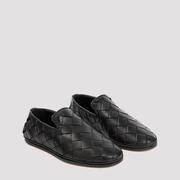 Sunday Black Nappa Lamb Leather Slippers Product Image