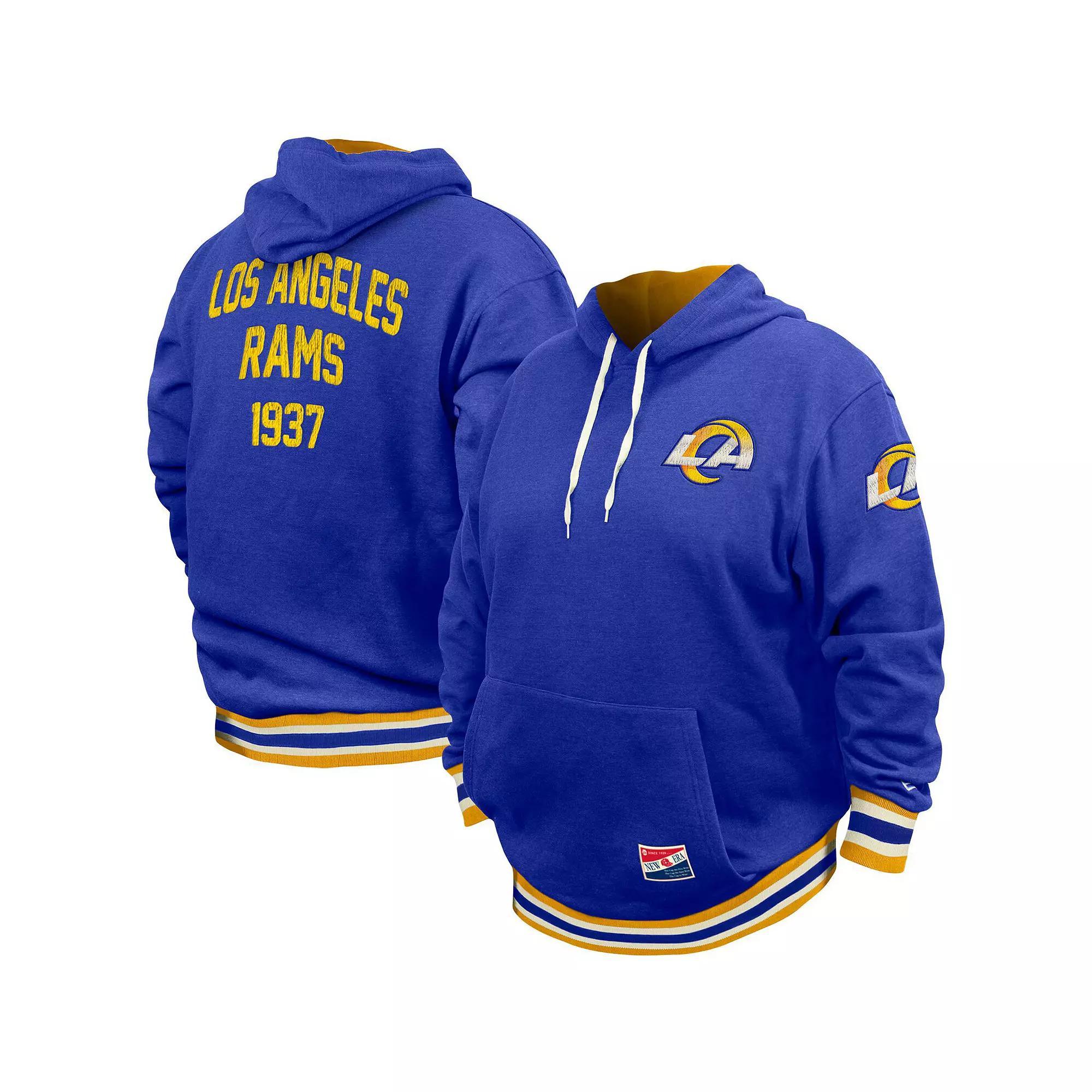 Men's New Era Blue Los Angeles Rams Big & Tall NFL Pullover Hoodie, Size: 3XLT Product Image