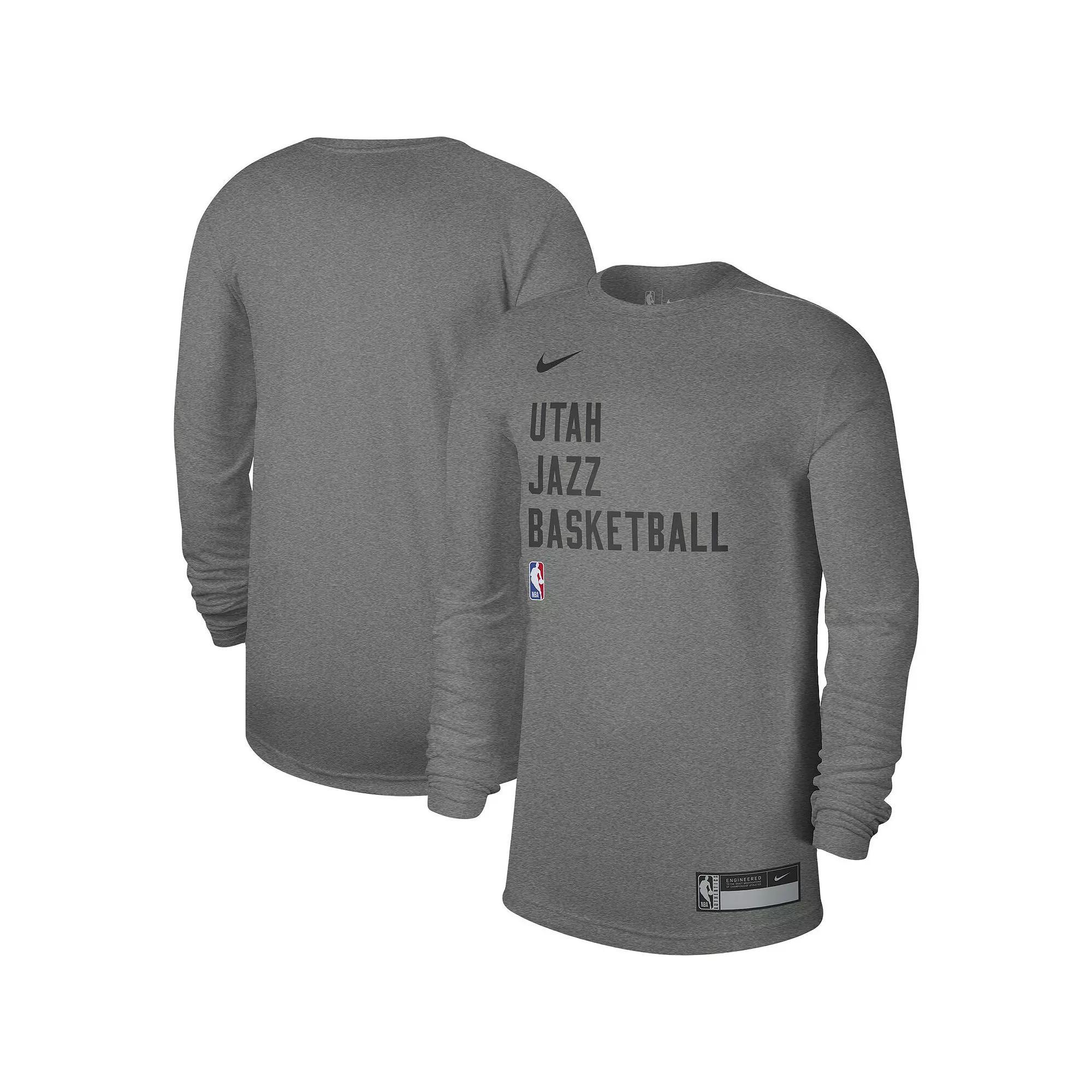 Unisex Nike Heather Gray Phoenix Suns 2023/24 Legend On-Court Practice Long Sleeve T-Shirt, Men's,  Product Image