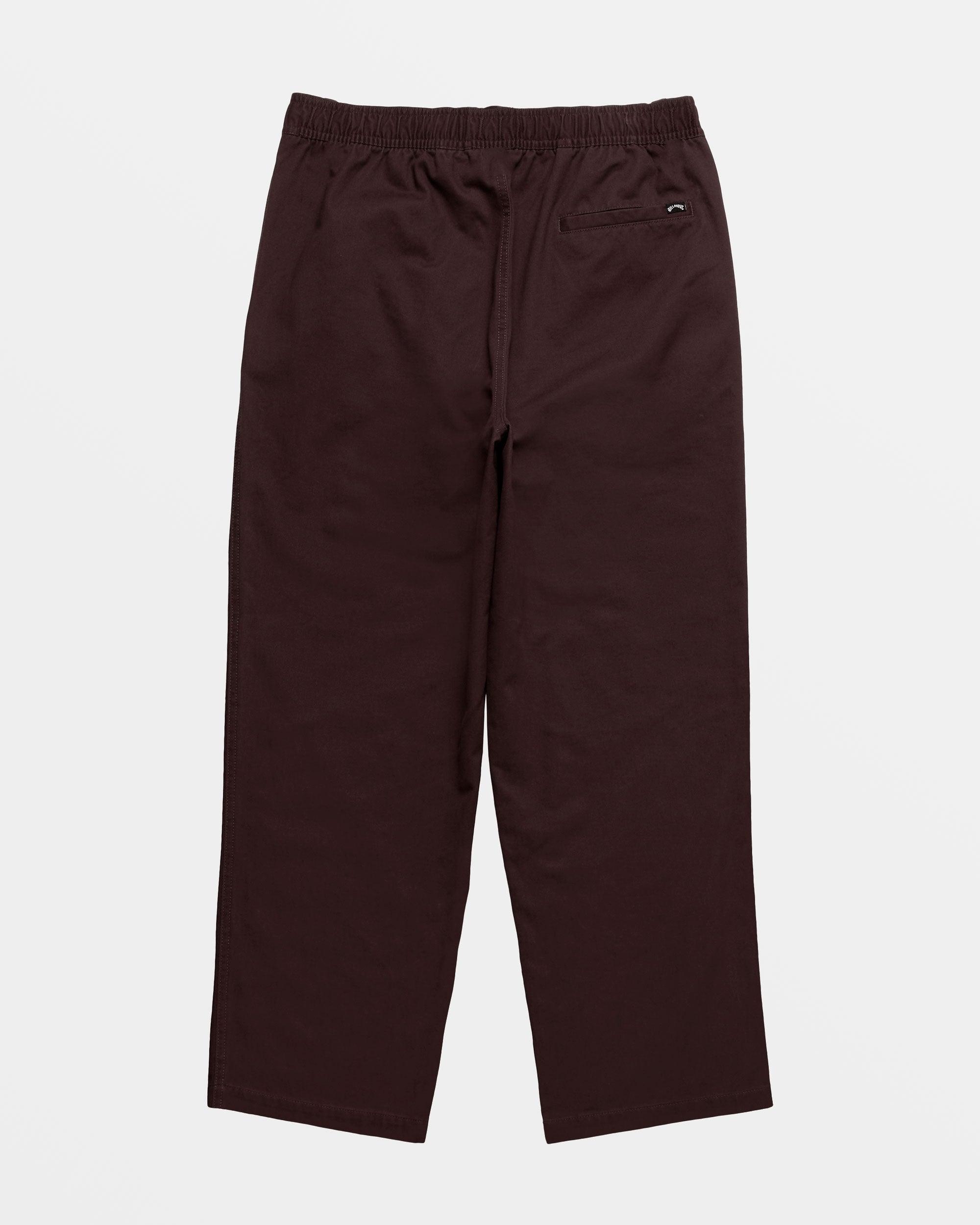 Larry Elastic Waist Pants - Plum Male Product Image