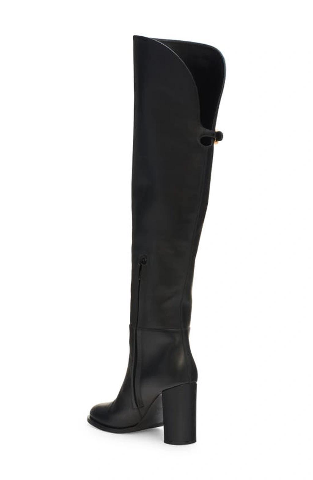 Vlogo Signature Over The Knee Boot In Black Product Image