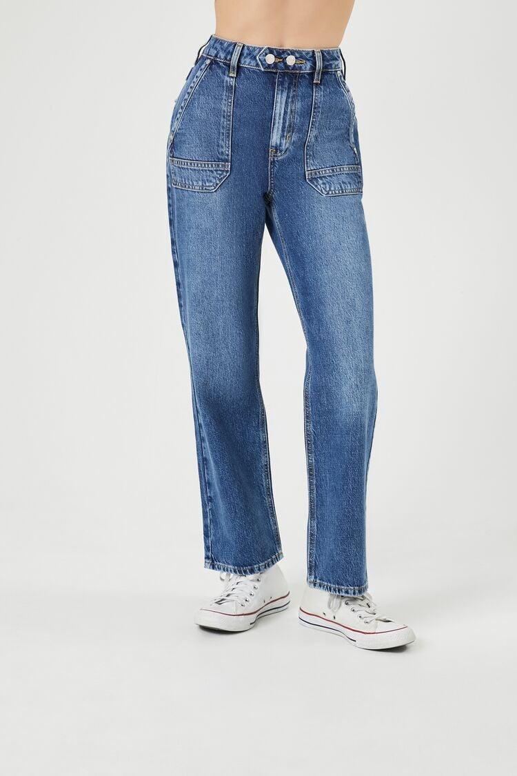 High-Rise Straight Jeans | Forever 21 Product Image