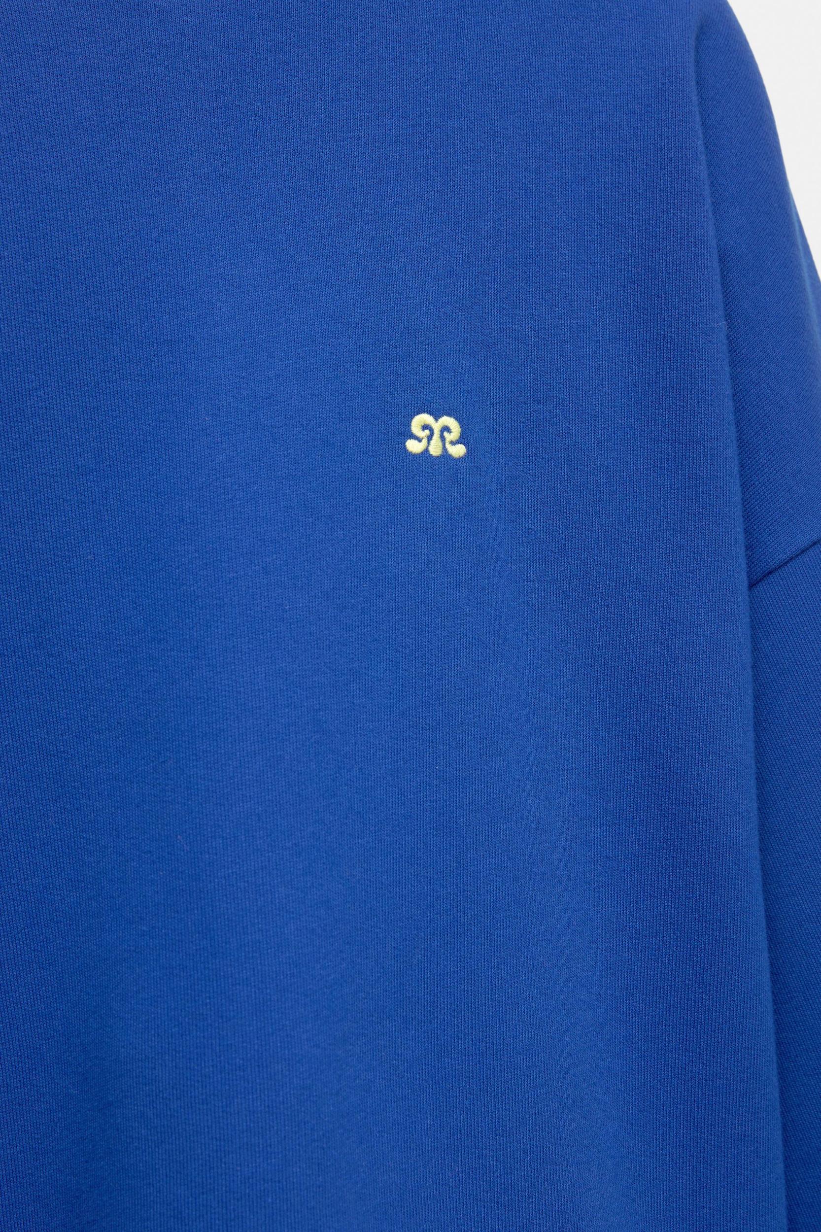 Embroidered blue sweatshirt Product Image