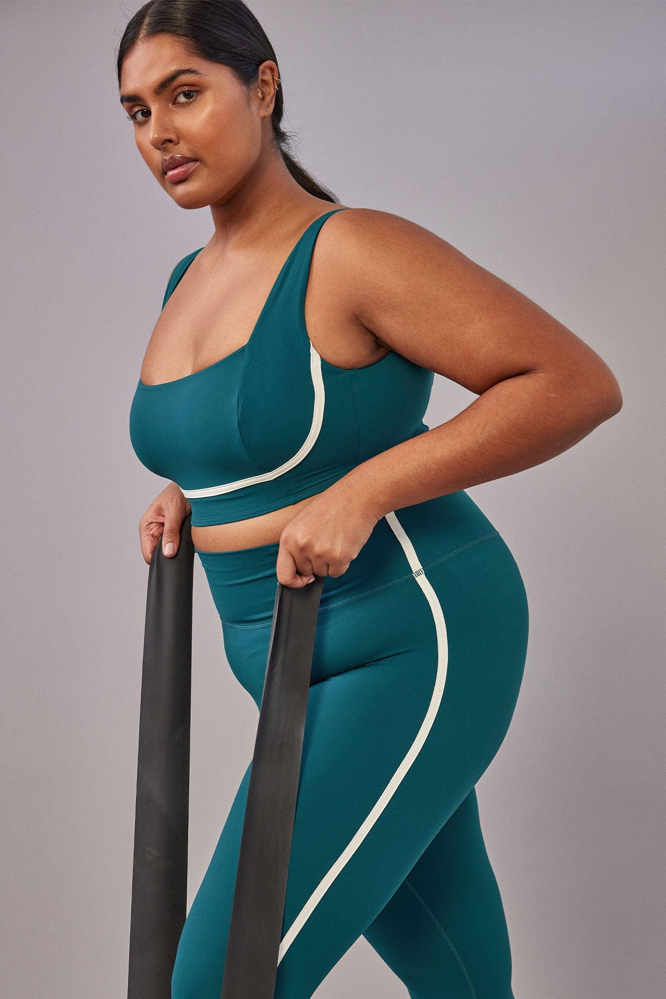 Acadia Legging 27" - Evergreen/Ivory Product Image