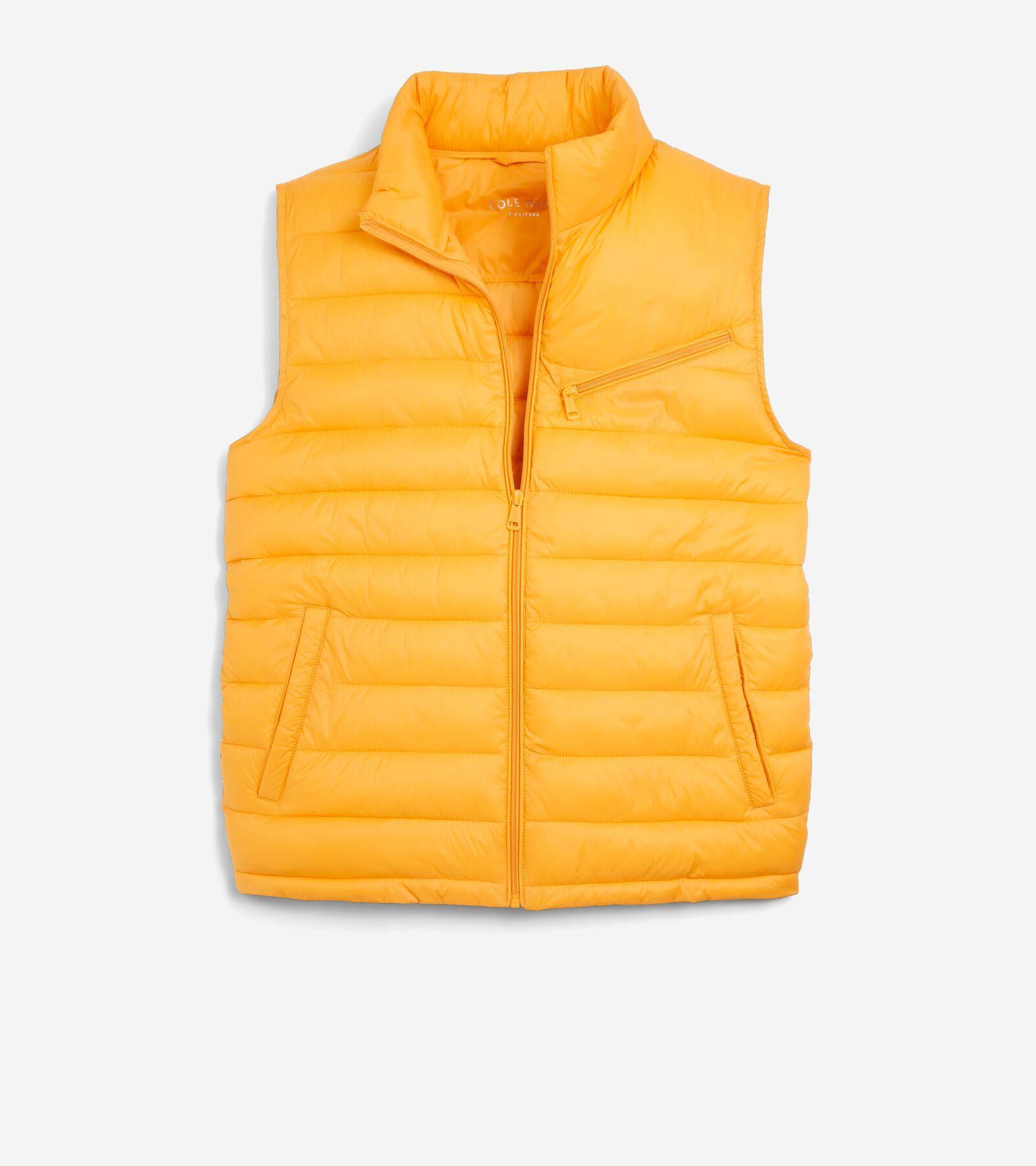 Cole Haan Mens Quilted Vest - Yellow Size Small Product Image