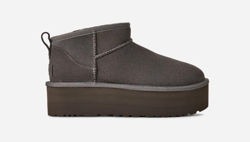 UGG Womens Classic Ultra Mini Platform Suede Classic Boots Product Image