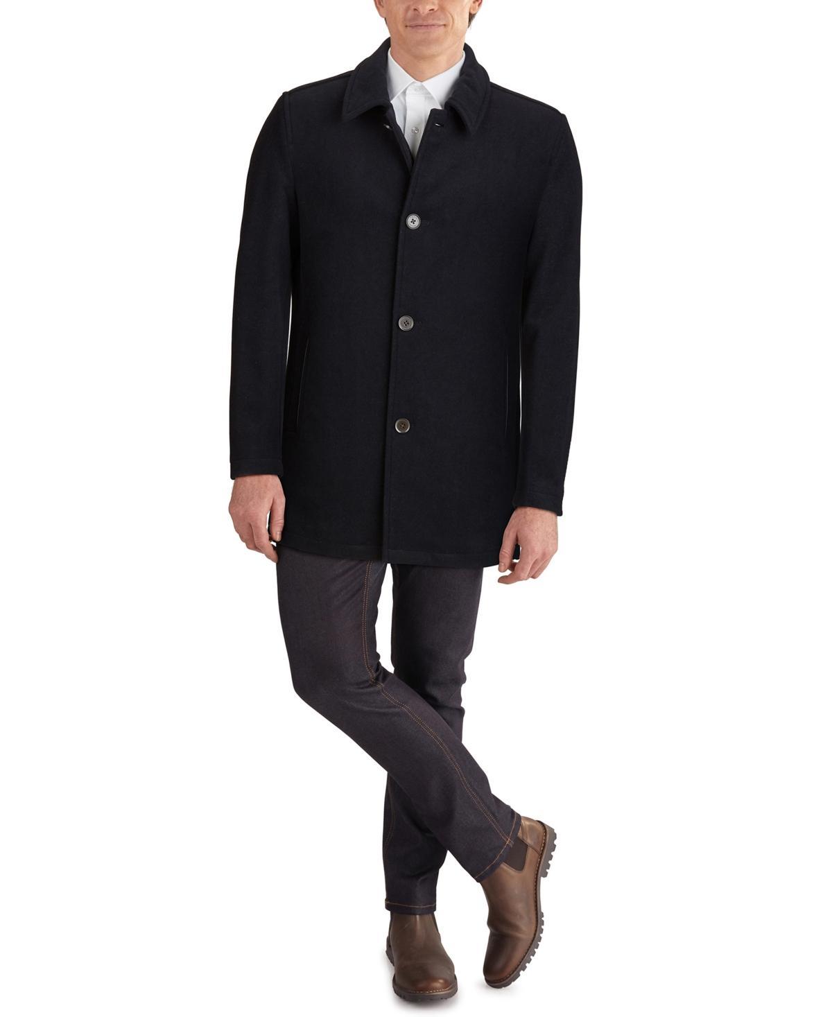 Cole Haan Mens Wool Car Coat - Grey Size XL Product Image