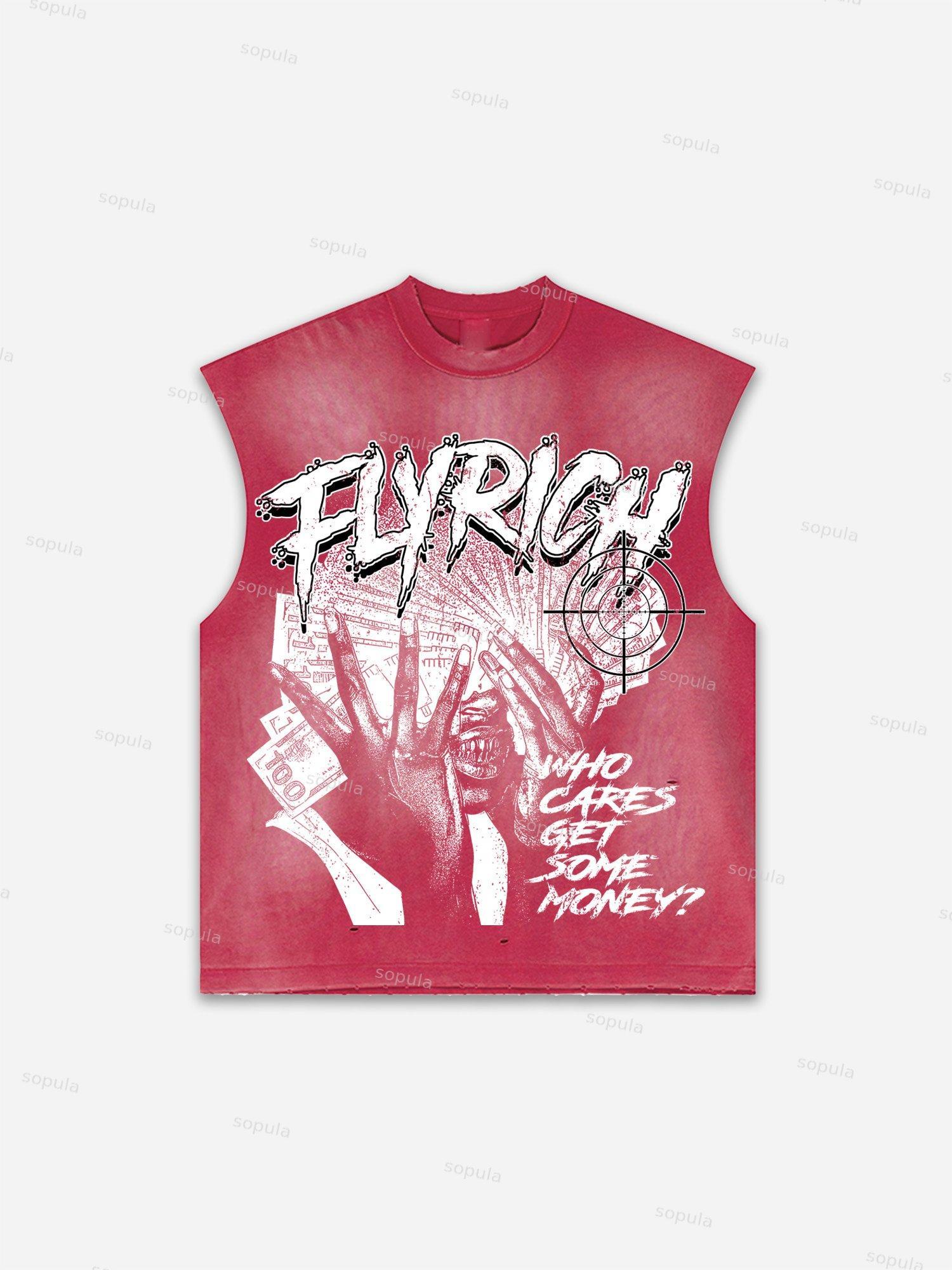 Basketball Dreams Boys Print Distressed Tank Top Product Image