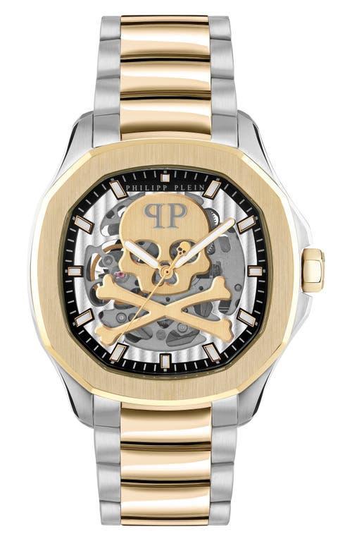 Philipp Plein Mens Skeleton Spectre Automatic Stainless Steel Bracelet Watch Product Image