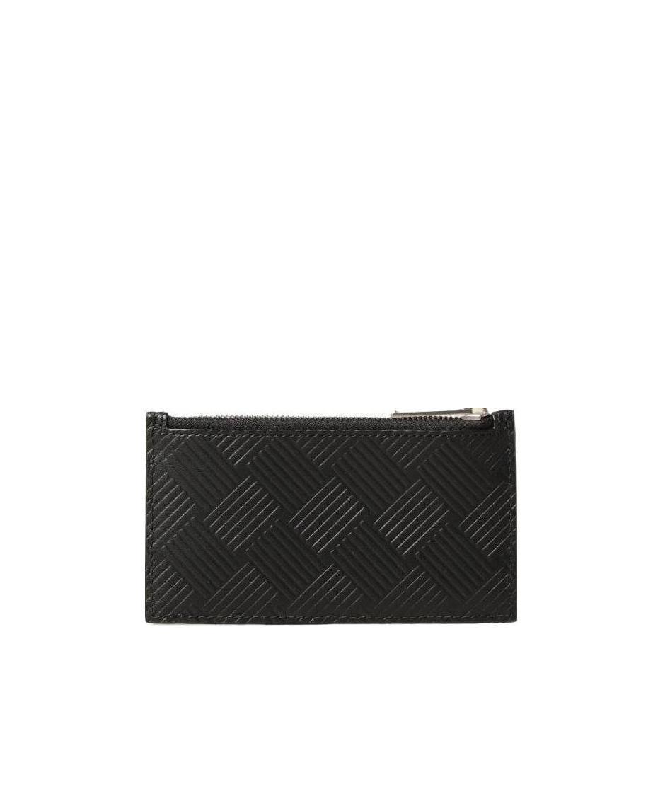 BOTTEGA VENETA Intrecciato Embossed Cardholder In Black Product Image