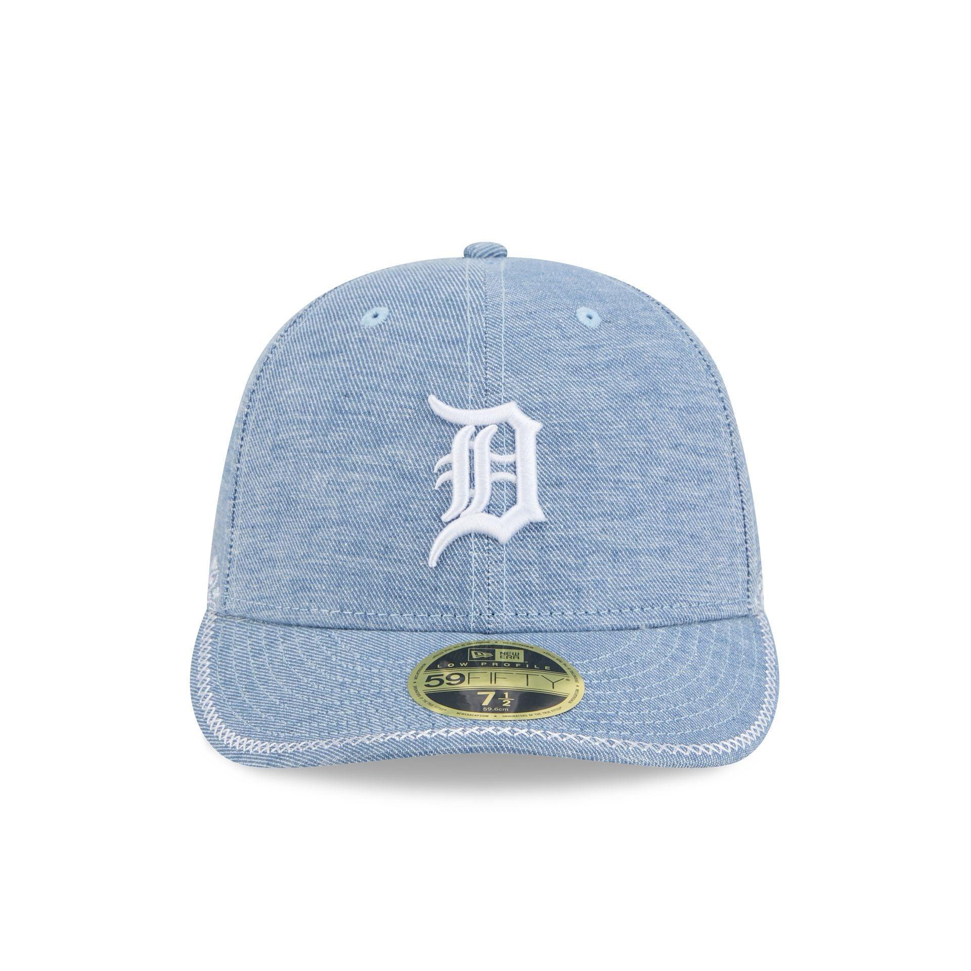 Detroit Tigers Hand Stitched Chambray Low Profile 59FIFTY Fitted Hat Male Product Image