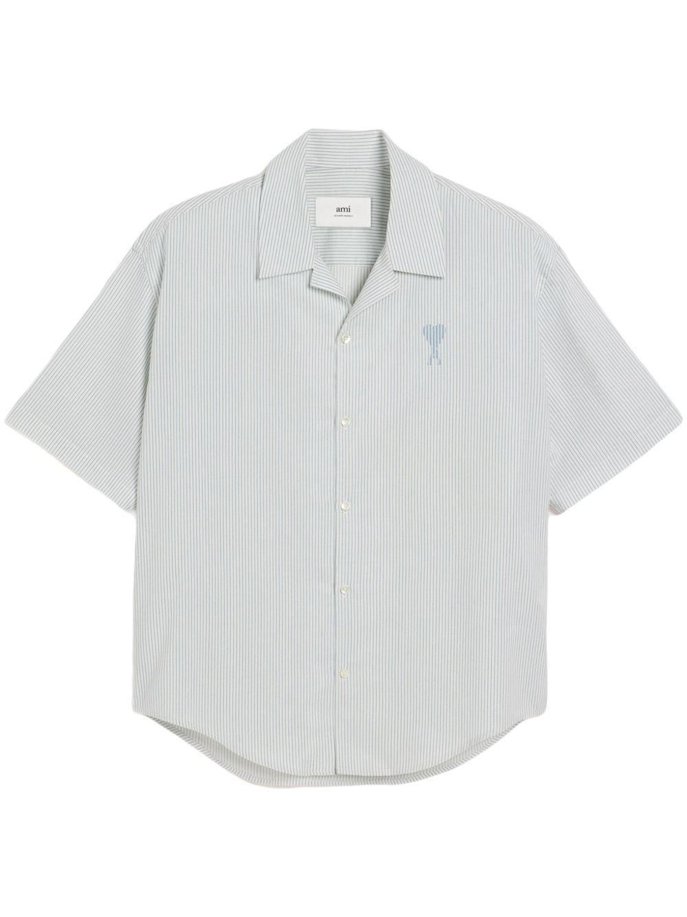 camp-collar short-sleeve shirt Product Image