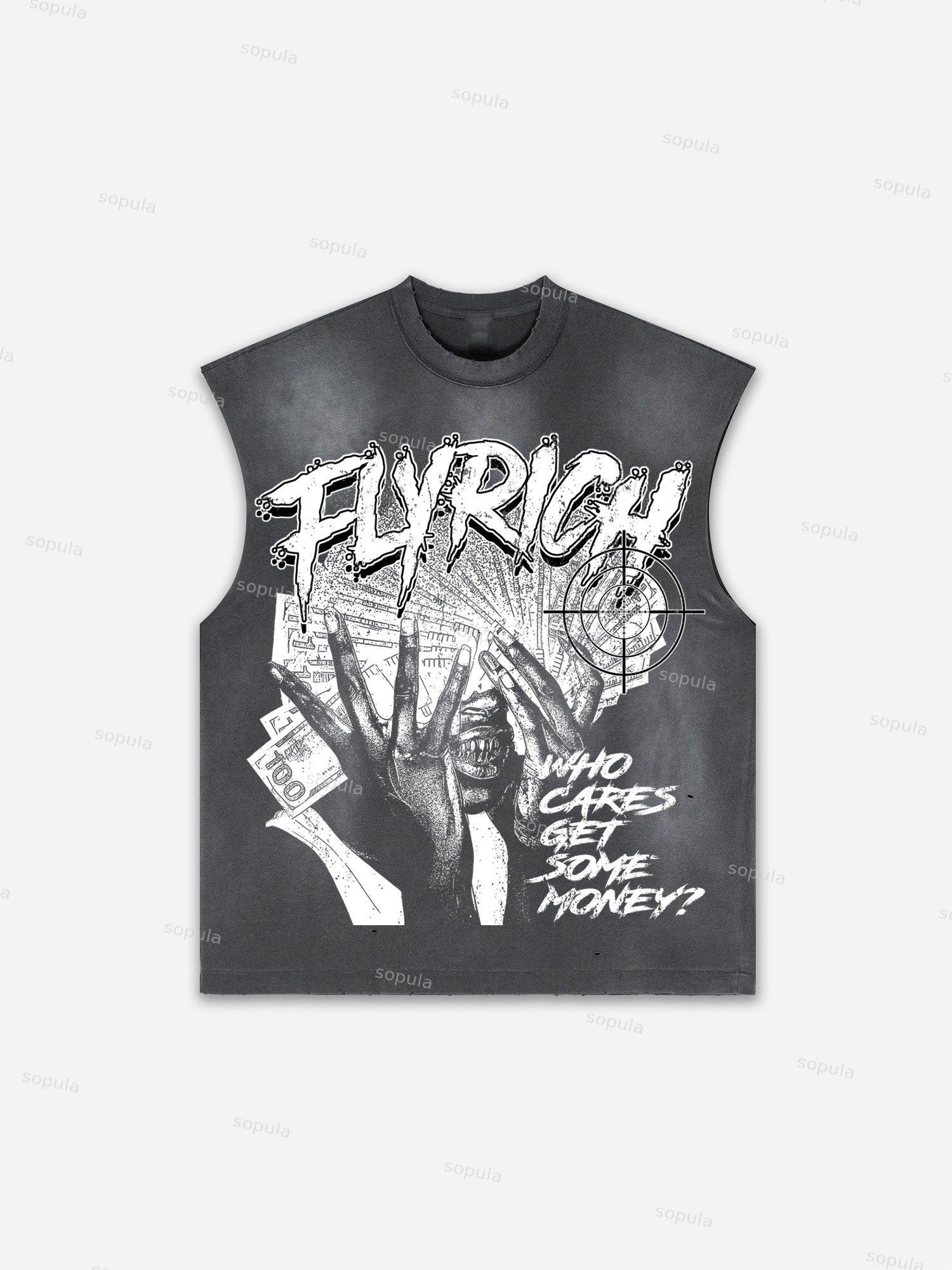 Basketball Dreams Boys Print Distressed Tank Top Product Image