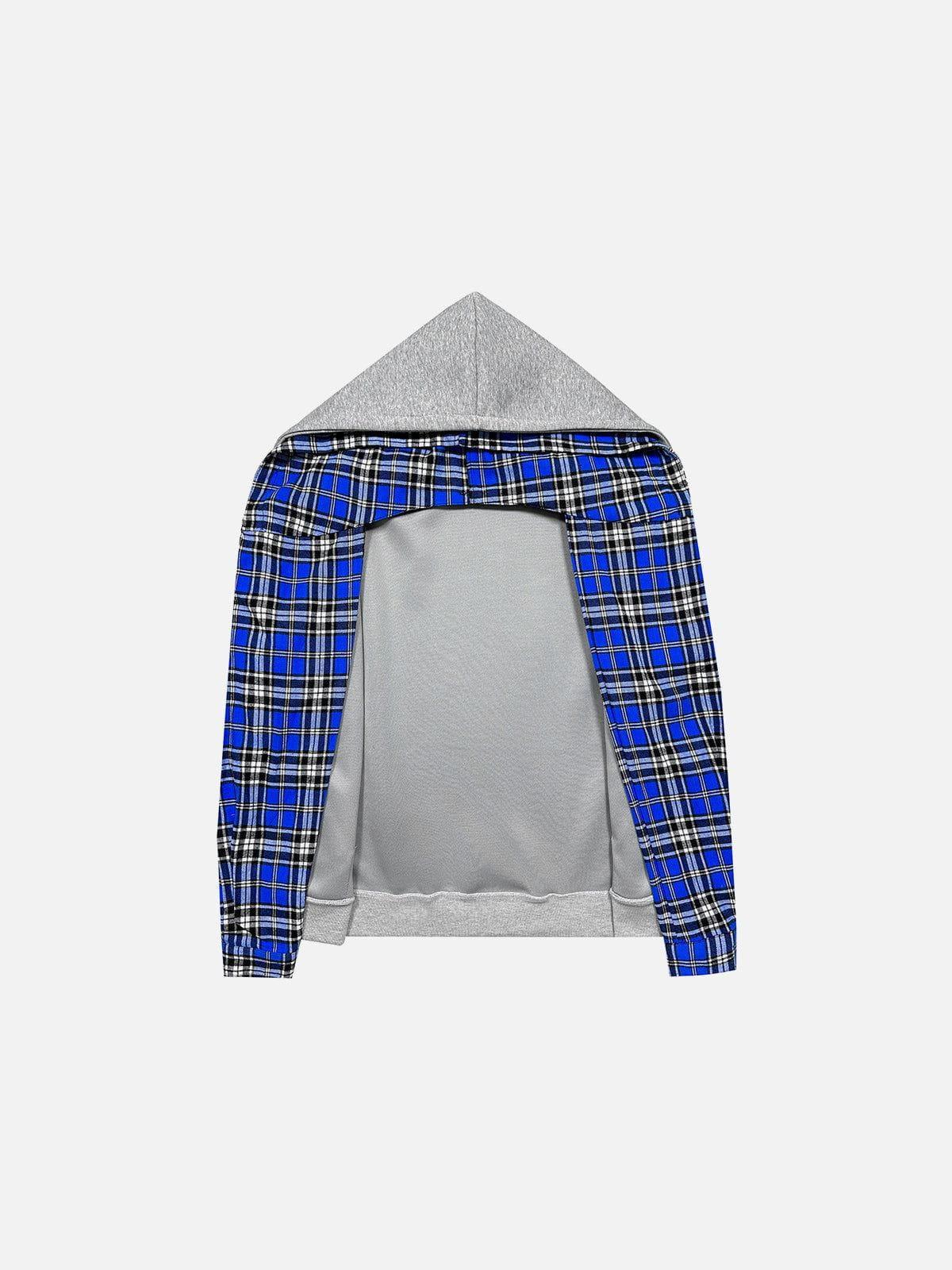 Aelfric Eden Oversized Plaid Hoodie Product Image
